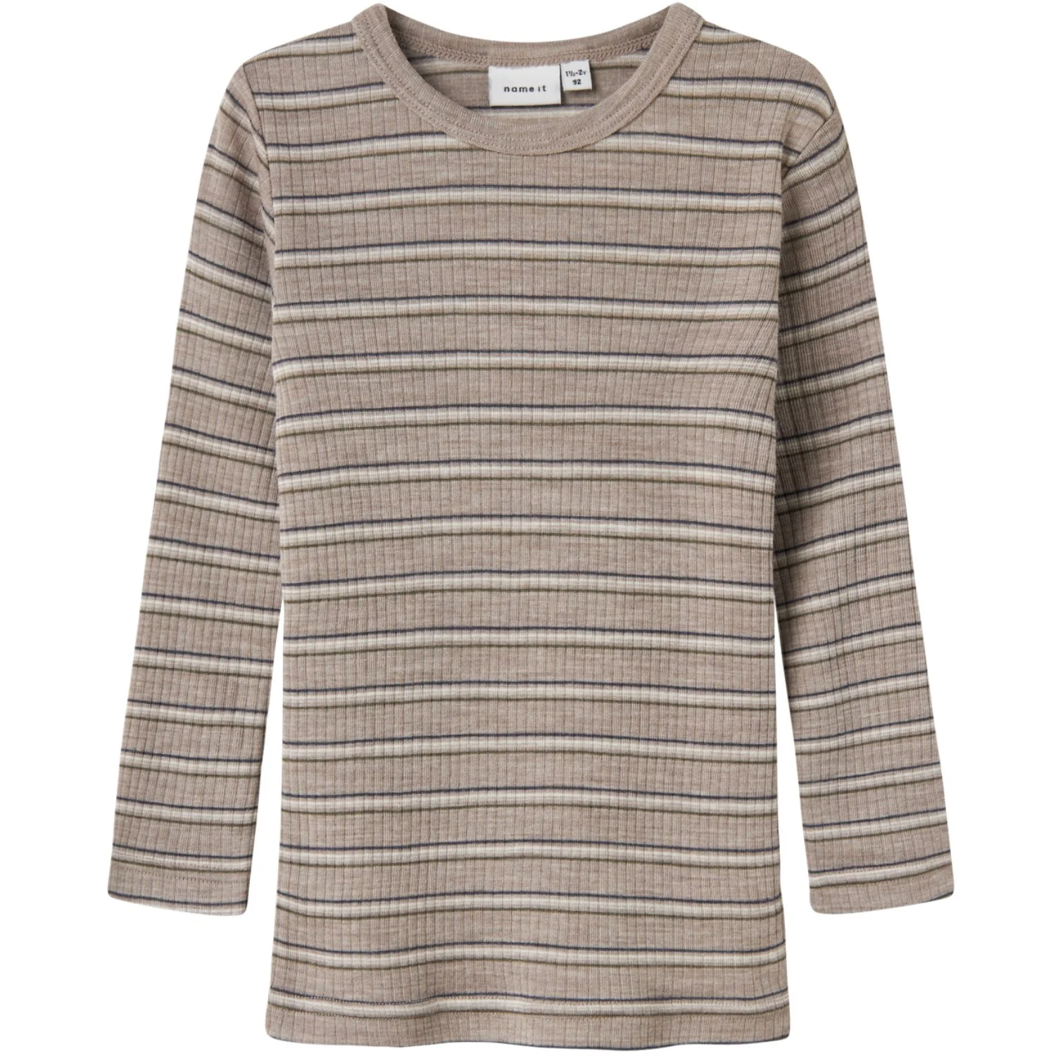 Name It Satellite Stripes Nmmwomi Wo/Mo Ls Top