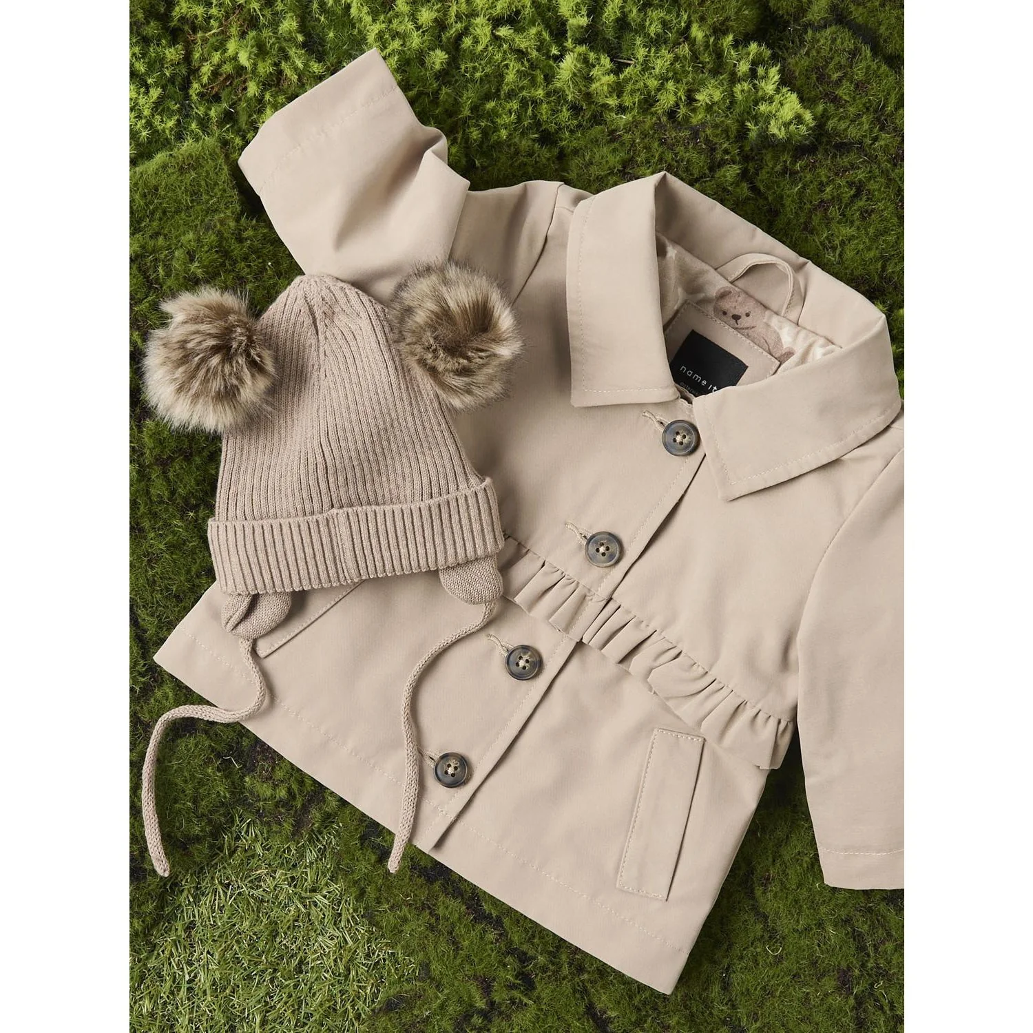 Name It Savannah Tan Nbfmadelin Trench Coat - Image 2