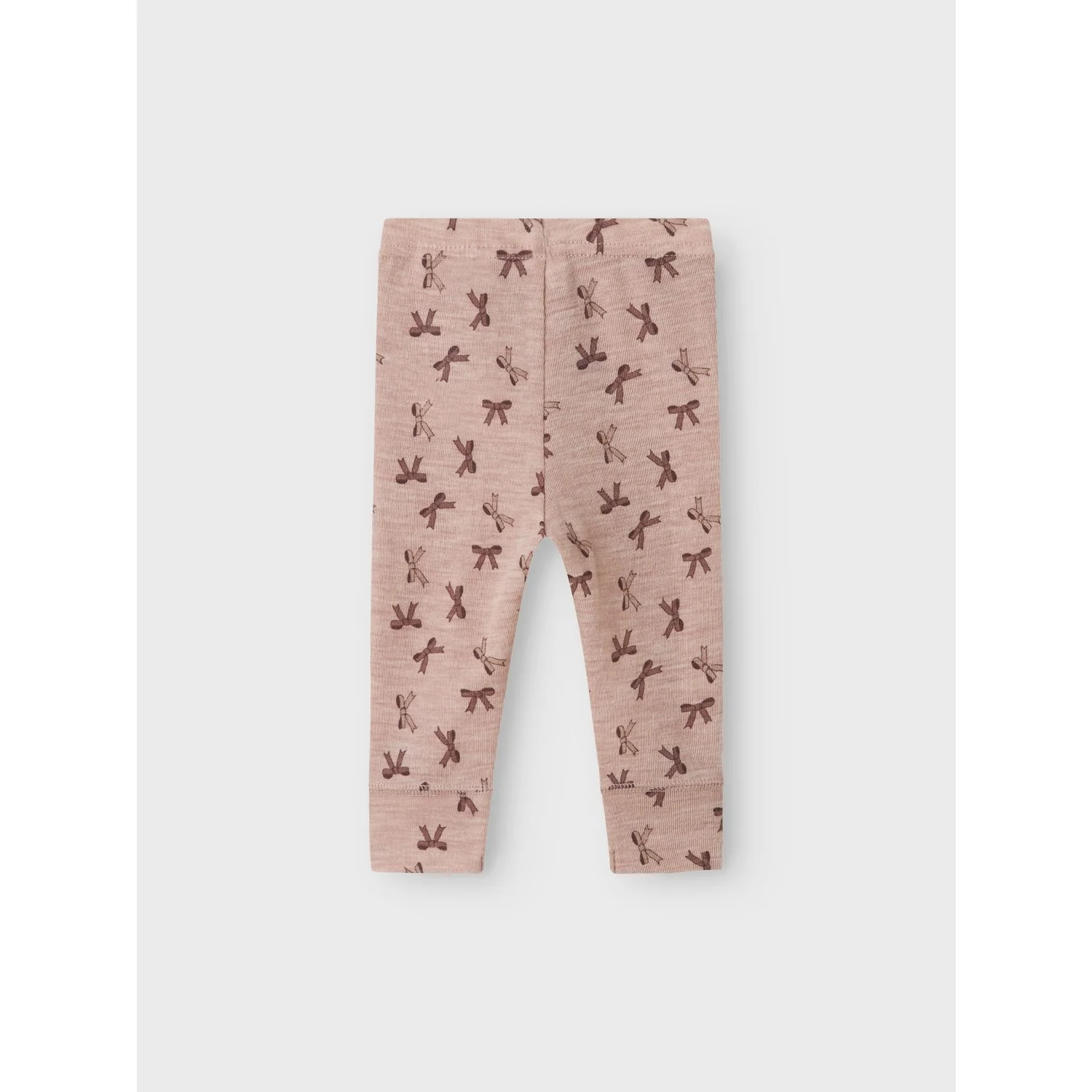 Name It Shadow Gray Bows Nbfwang Wool Rib Leggings Aop - Image 3