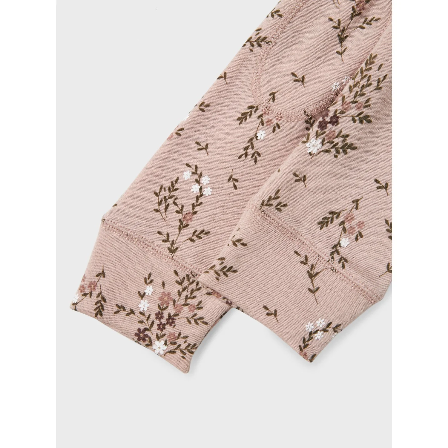 Name It Shadow Gray Long Flowers Nmfwillow Wool Leggings - Image 2