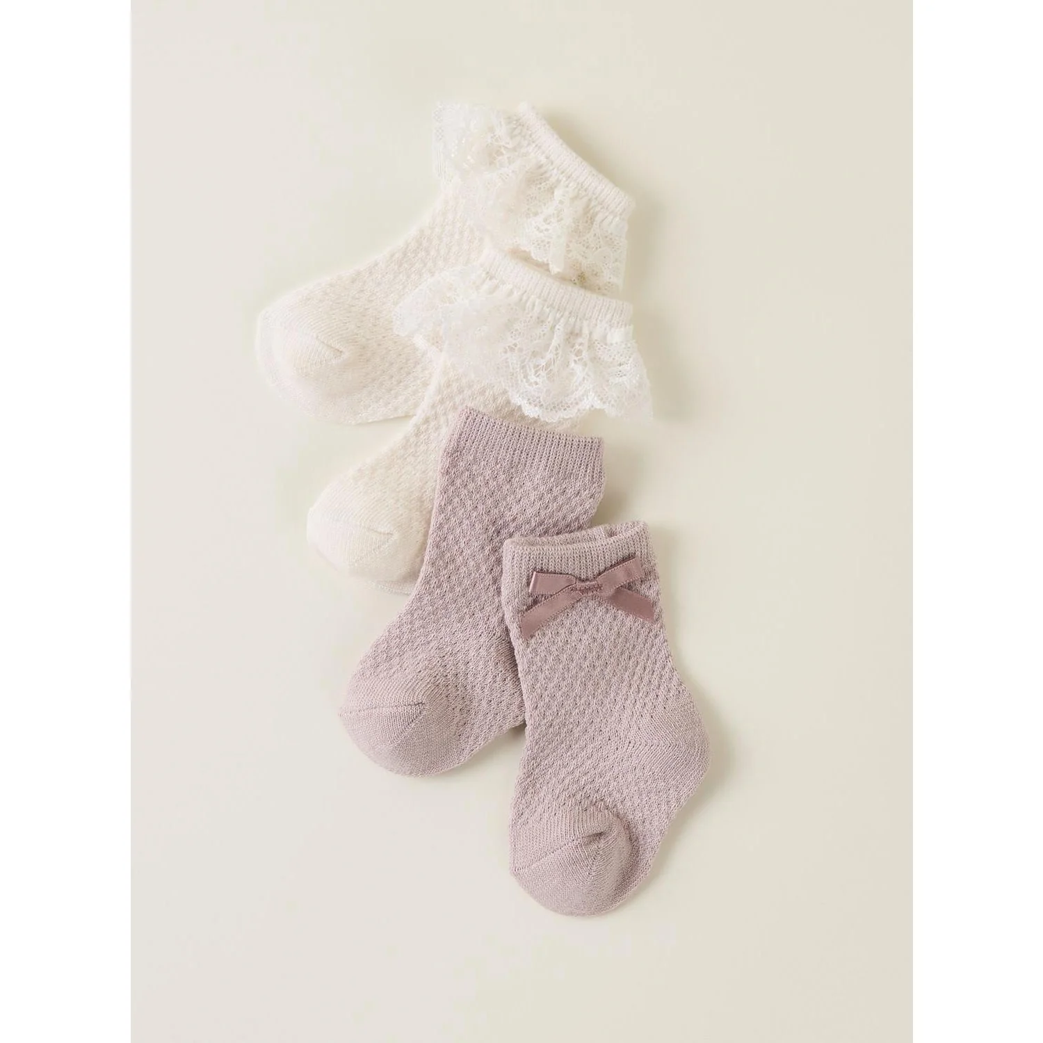 Name It Shadow Gray Nbfwakma Wo/Bl Structure 2P Socks - Image 2