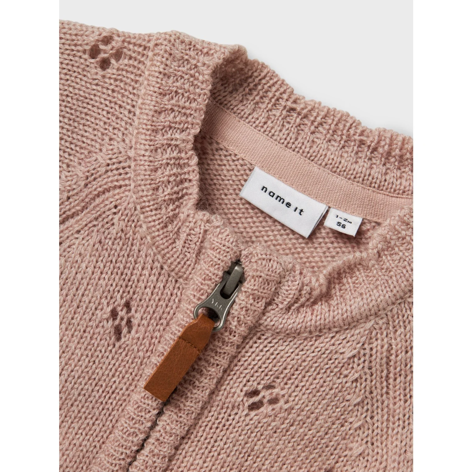 Name It Shadow Gray Nbfwrilla Wool Ls Knit Suit - Image 3