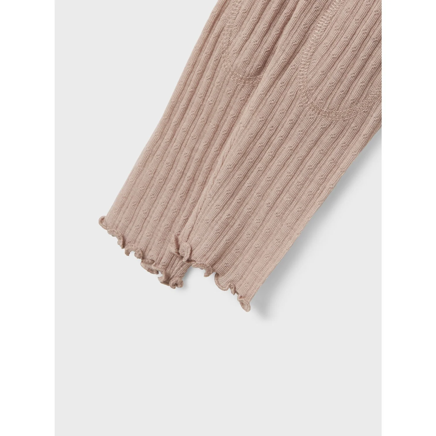 Name It Shadow Gray Nmfwossa Wo/Si Rib Leggings - Image 2
