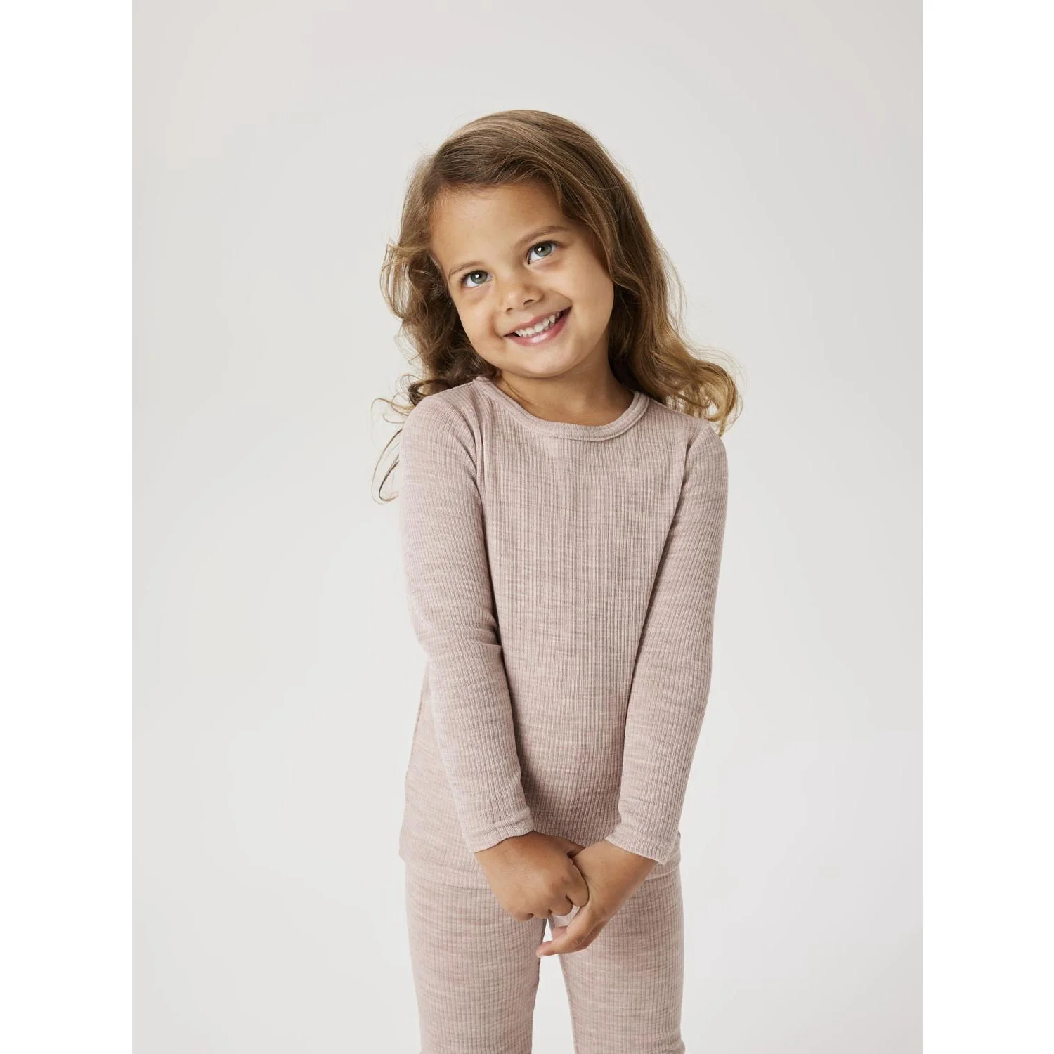 Name It Shadow Gray Nmnwax Wool Rib Ls Top Noos - Image 3