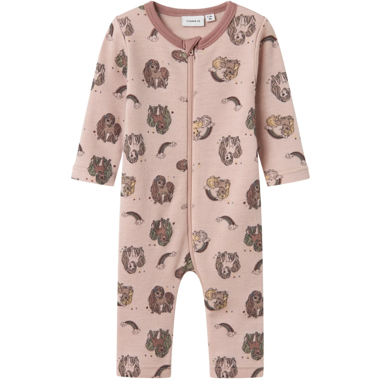 Name It Shadow Gray Unicorn Nbfwillit Wool Ls Suit