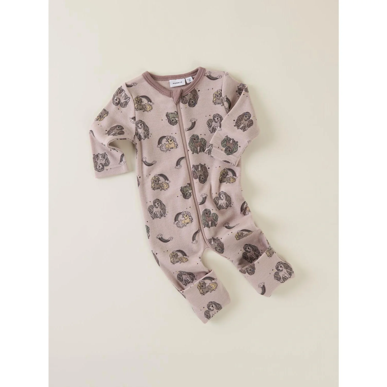Name It Shadow Gray Unicorn Nbfwillit Wool Ls Suit - Image 2