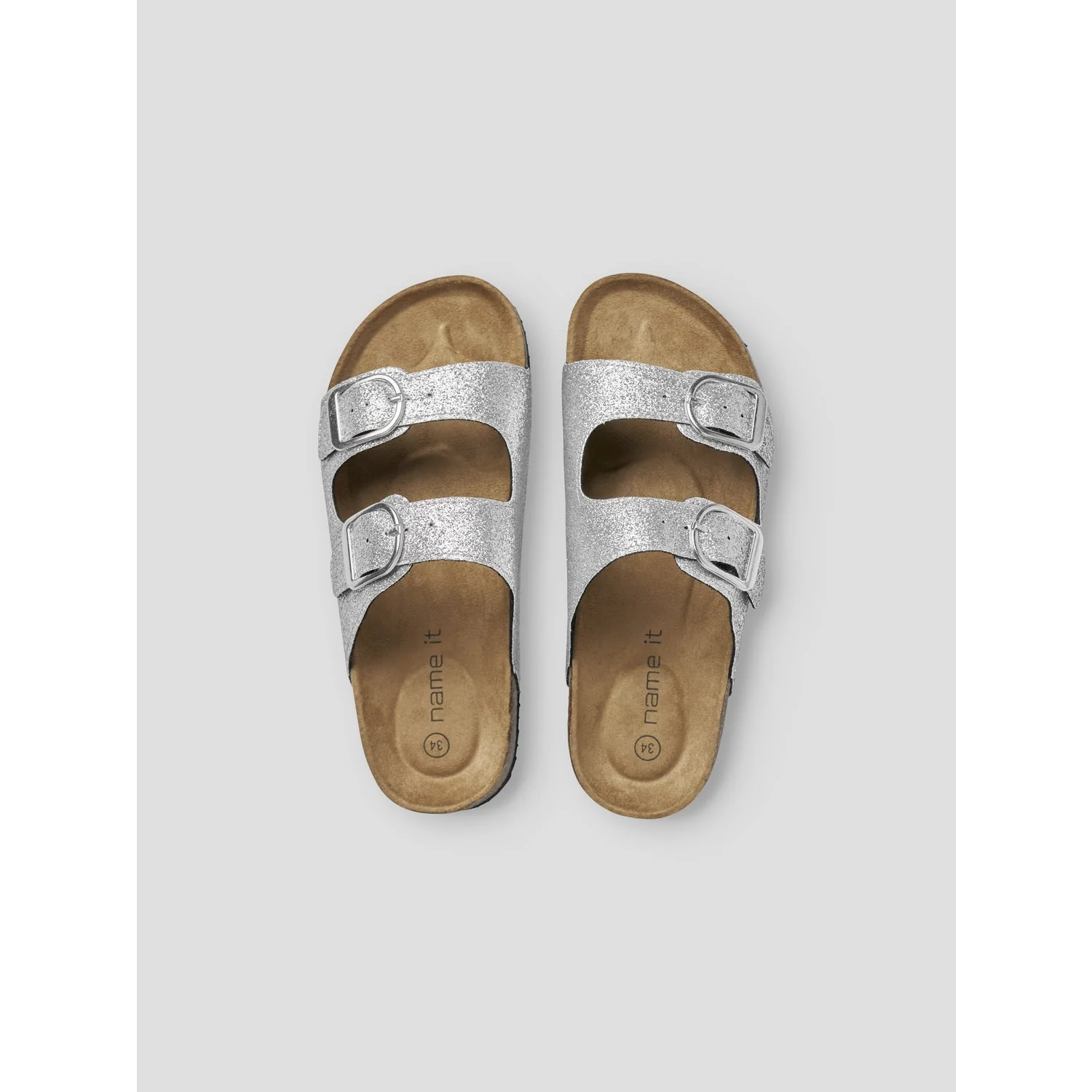 Name It Silver Glitter Nkfflora Sandal - Image 5