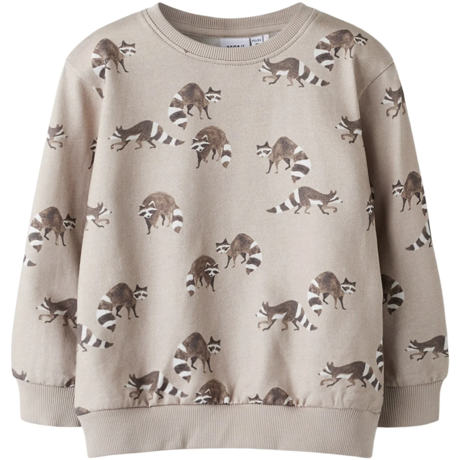 Name It Simply Taupe Nmmkeonel Ls Nreg Swe Unb