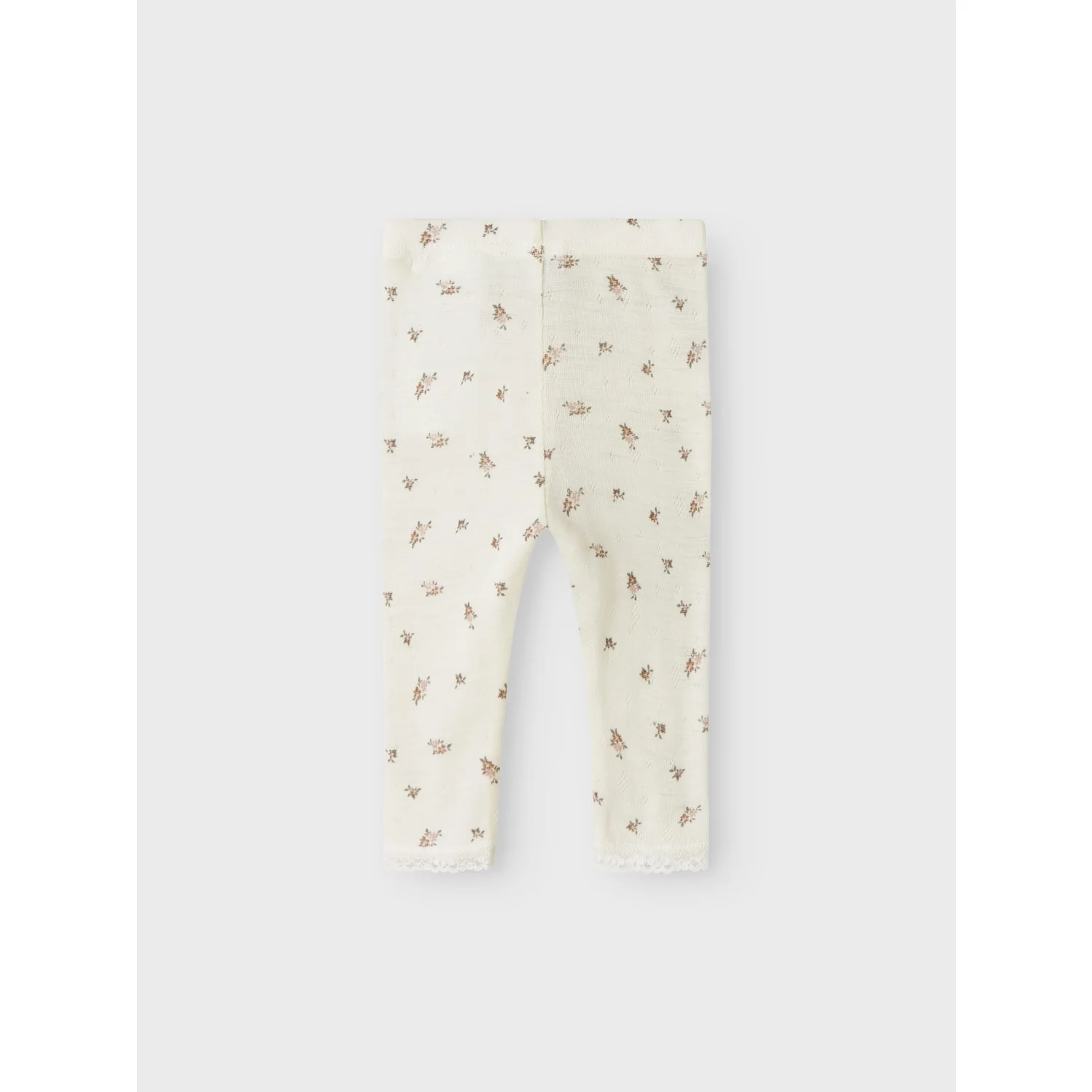 Name It Snow White Small Flowers Nbfwang Wool Needle Leggings Noos - Image 4