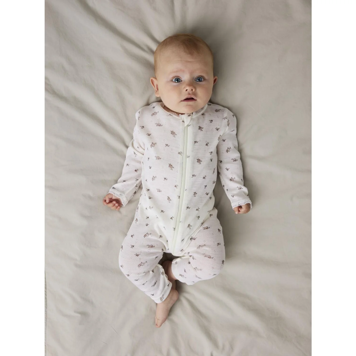 Name It Snow White Small Flowers Nbfwang Wool Needle Nightsuit Noos - Image 2