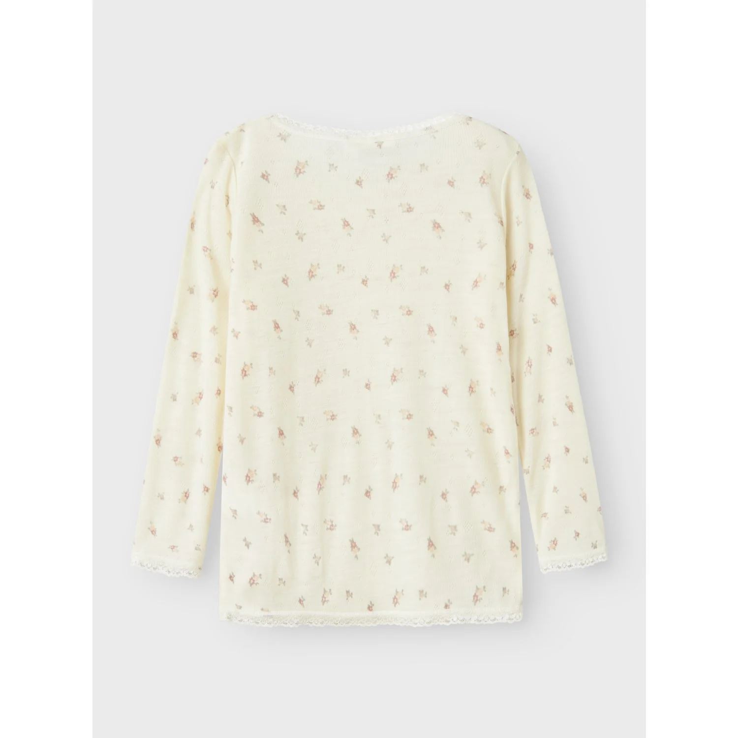 Name It Snow White Small Flowers Nmfwang Wool Needle Ls Top Noos - Image 5