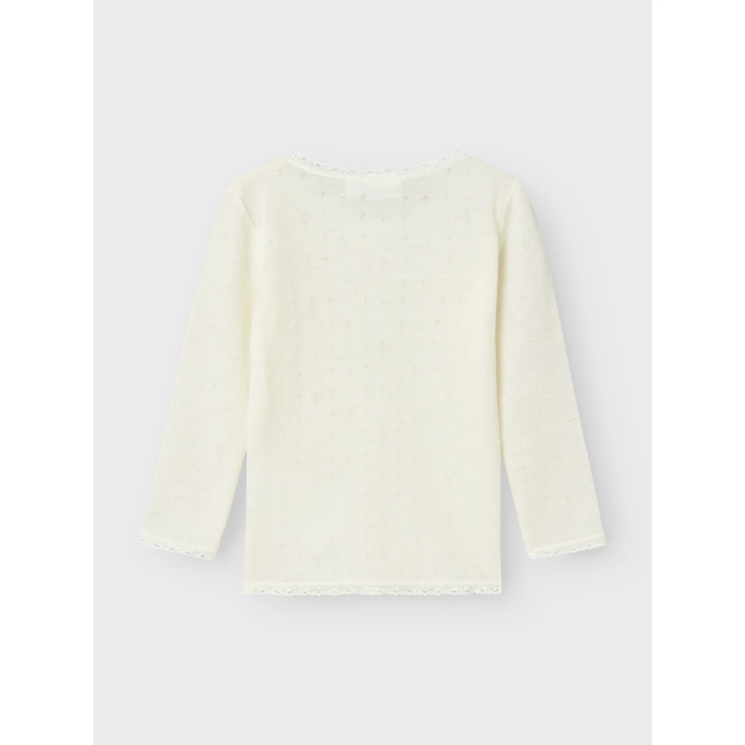 Name It Snow White Wang Wool Needle Blouse Solid Noos - Image 3