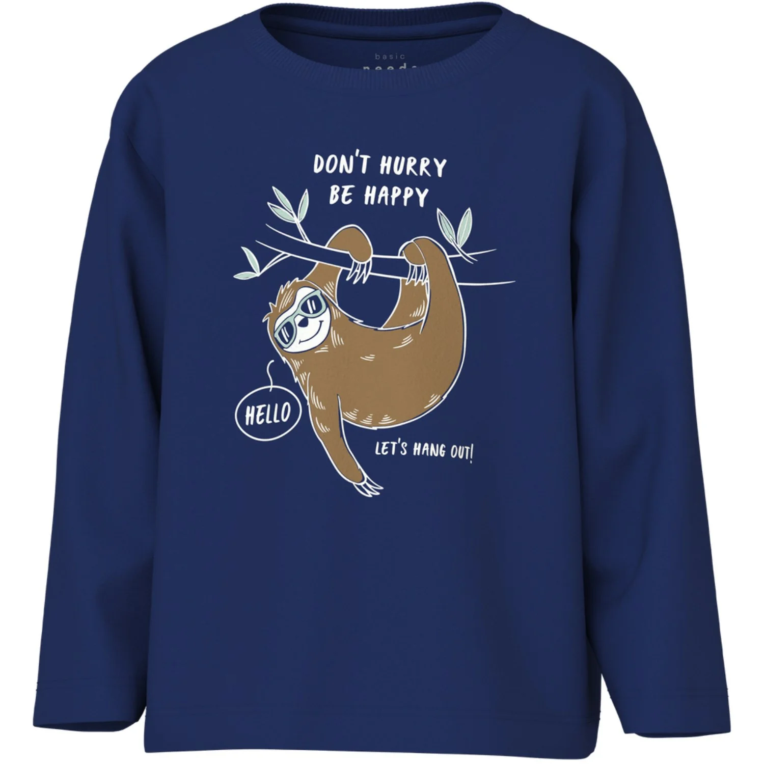 Name It Sodalite Blue Sloth Nmmvagno Ls Loose Top
