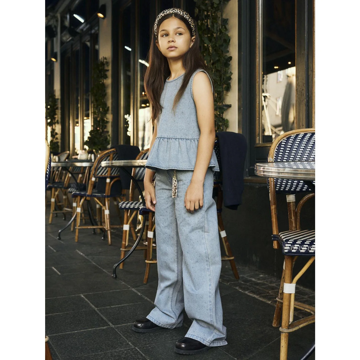 Name It Special Blue Grey Denim Nkfrain Sl Dnm Top 4577-Im - Image 2