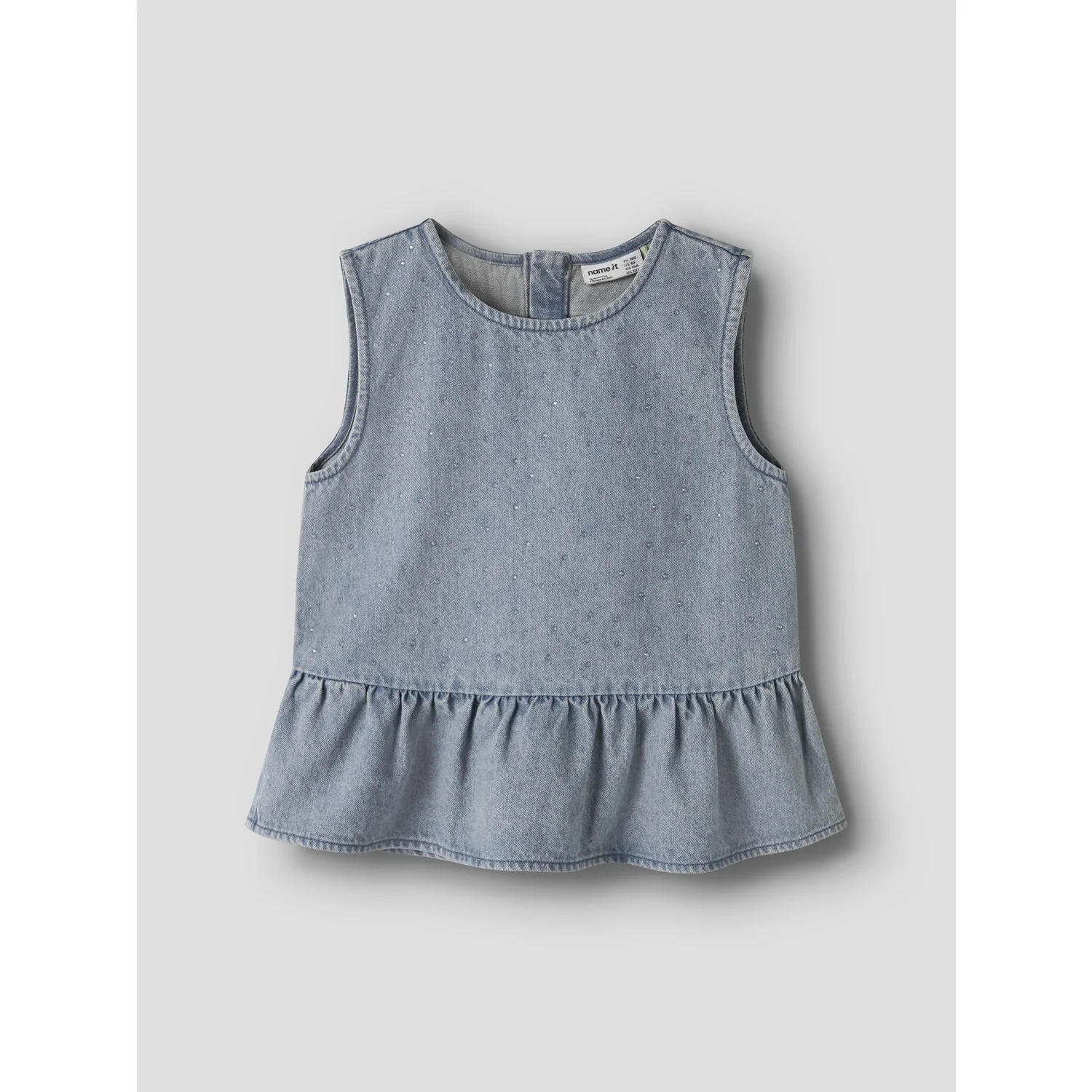 Name It Special Blue Grey Denim Nkfrain Sl Dnm Top 4577-Im - Image 4