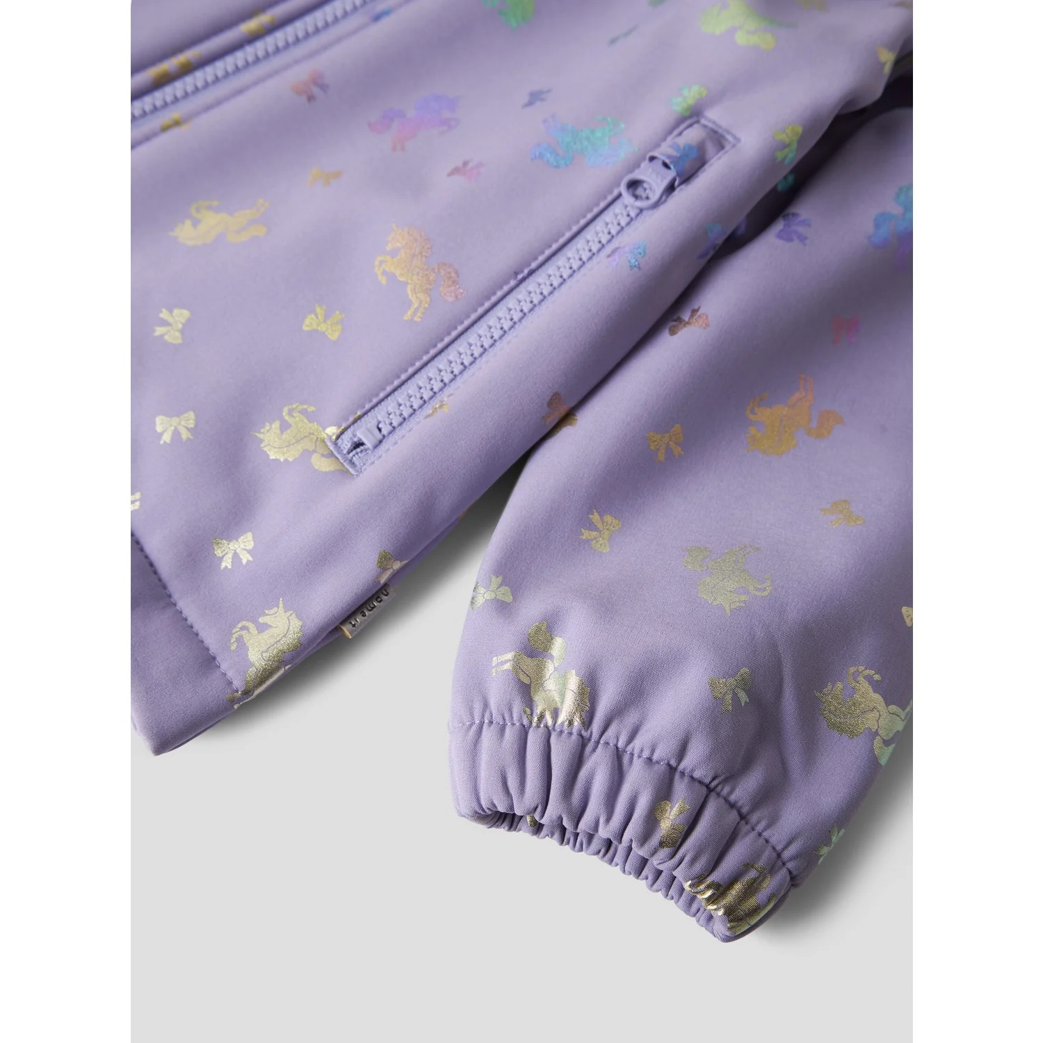 Name It Sunlit Allium Bow Nmfalfa08 Softshell Jacket Foil Aop Fo - Image 4