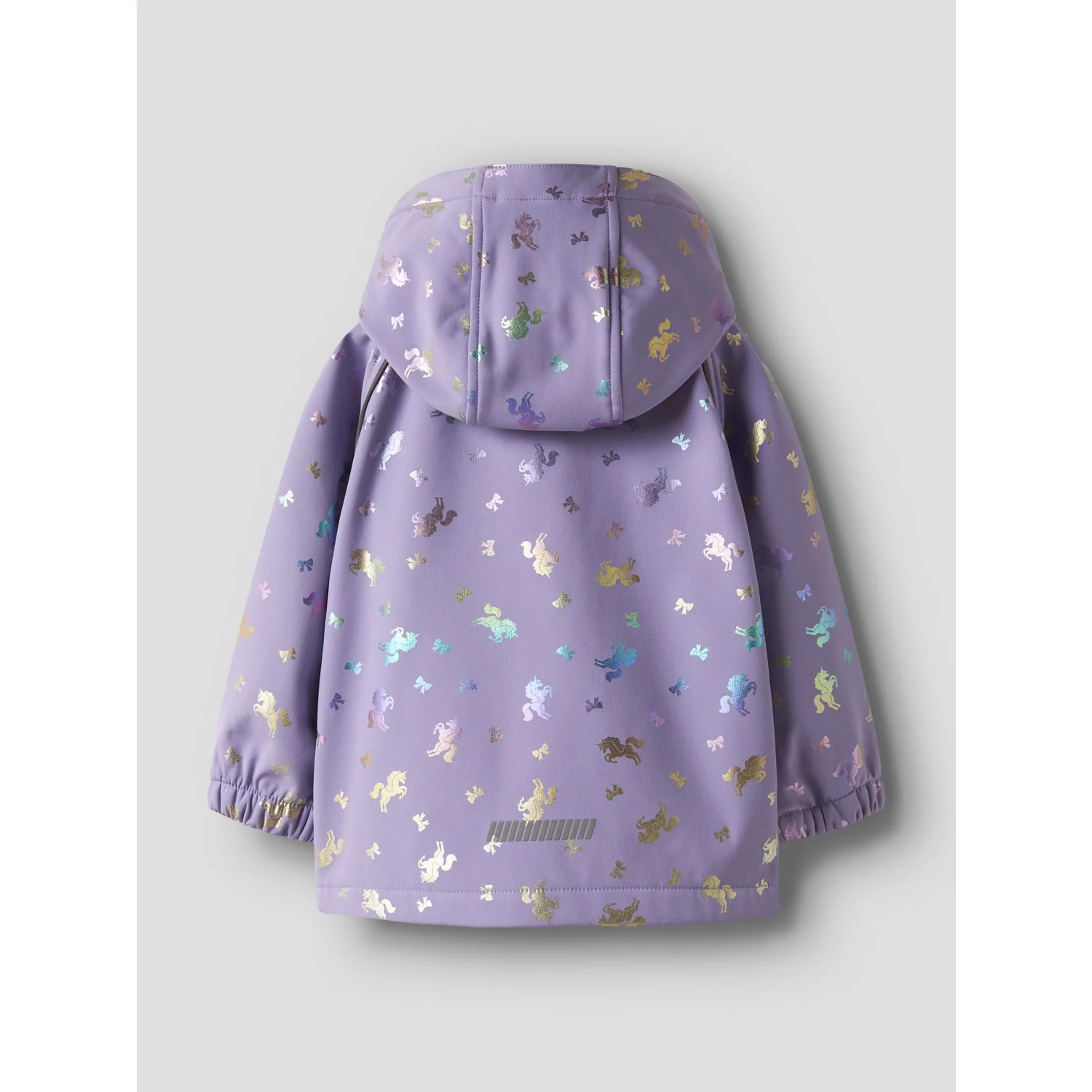 Name It Sunlit Allium Bow Nmfalfa08 Softshell Jacket Foil Aop Fo - Image 5