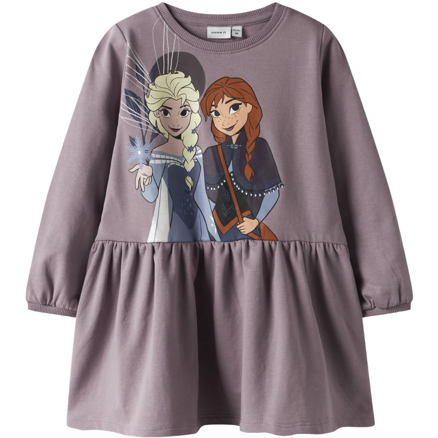Name It Toadstool Front Nmfaposa Frozen Ls Swe Dress Bru Wdi