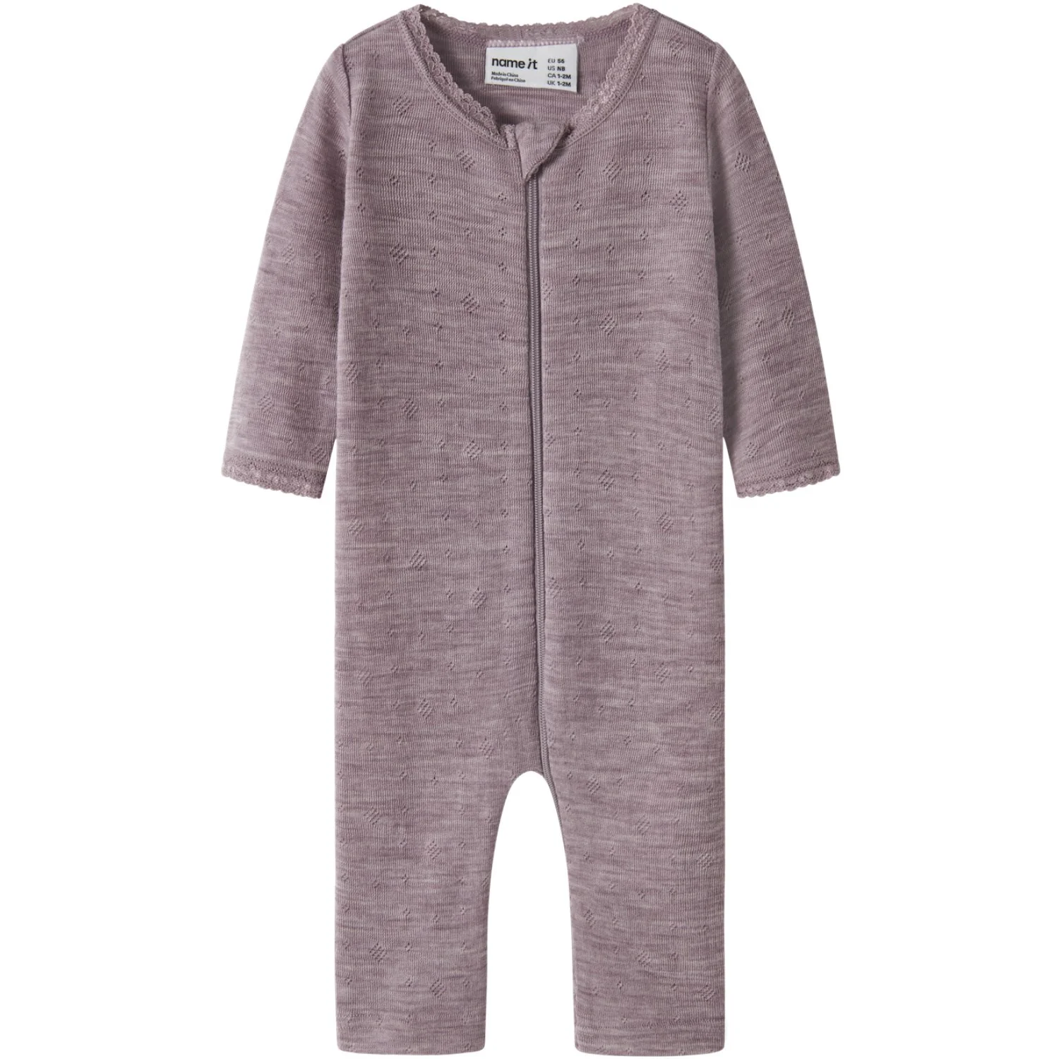 Name It Toadstool Nbfwang Wool Needle Nightsuit Solid