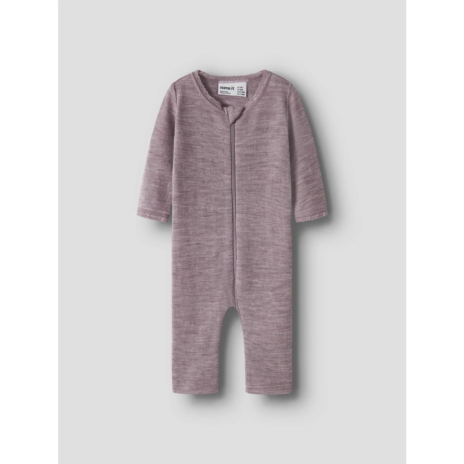 Name It Toadstool Nbfwang Wool Needle Nightsuit Solid - Image 3