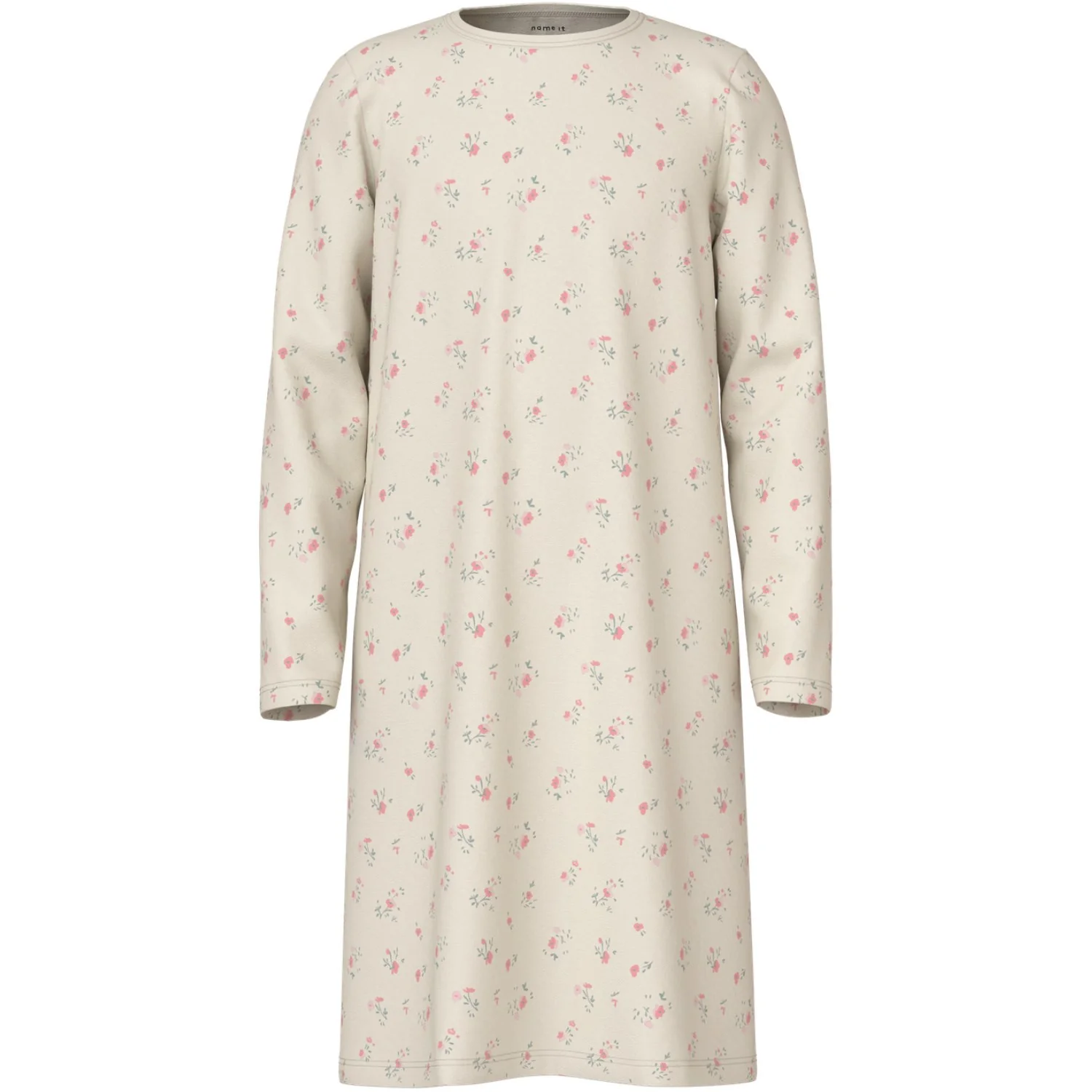 Name It Turtledove Nkfnightgown Flower Noos