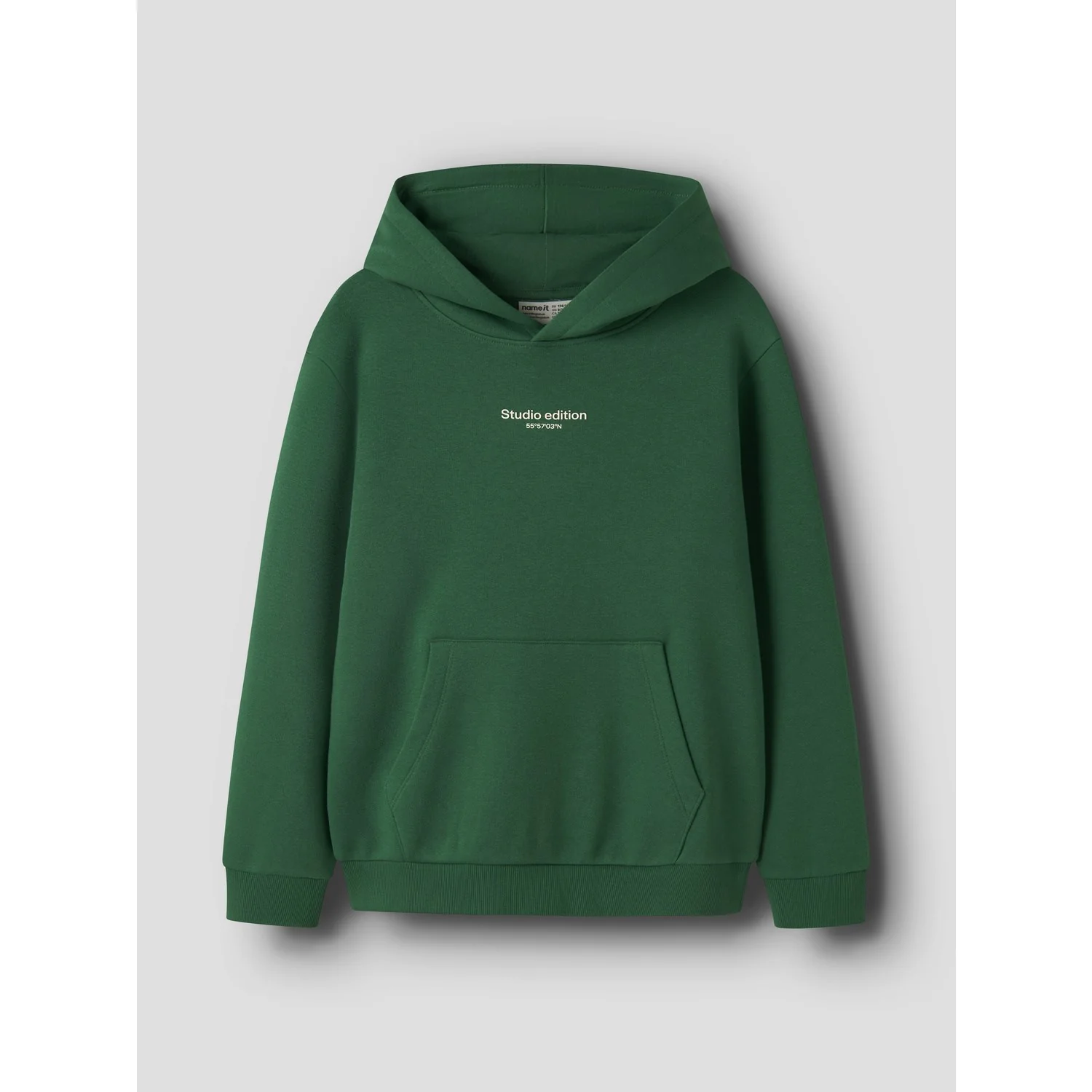 Name It Verdant Green W. Jet Stream Print Nkmbrody Ls Nreg Sweat Wh Bru Noos - Image 2