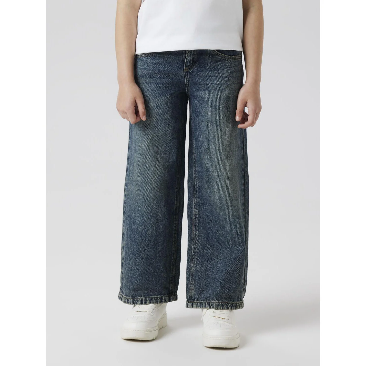 Name It Vintage Dark Blue Denim Nkfrose Wide Jeans 5529-Be Noos - Image 3