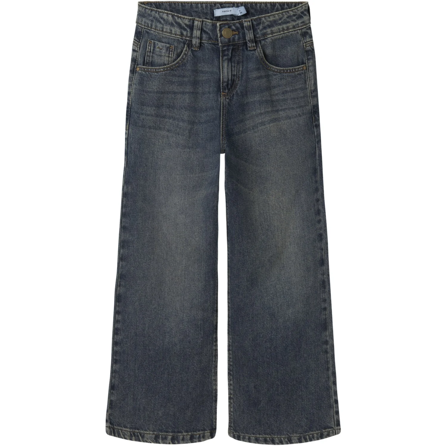 Name It Vintage Dark Blue Denim Nkfrose Wide Jeans 5529-Be Noos - Image 7