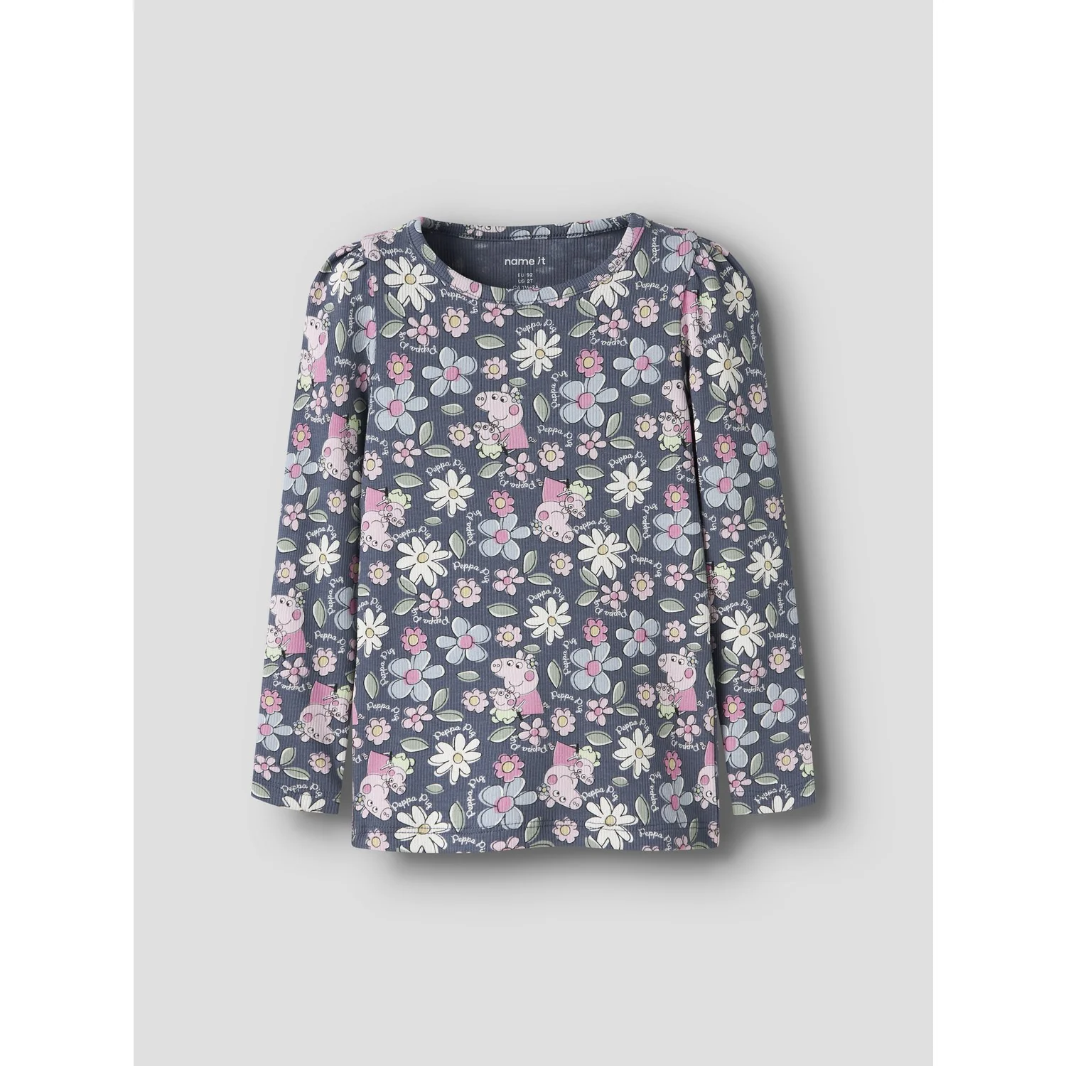Name It Vintage Indigo Nmfjundi Peppa Ls Slim Top Cplg - Image 2