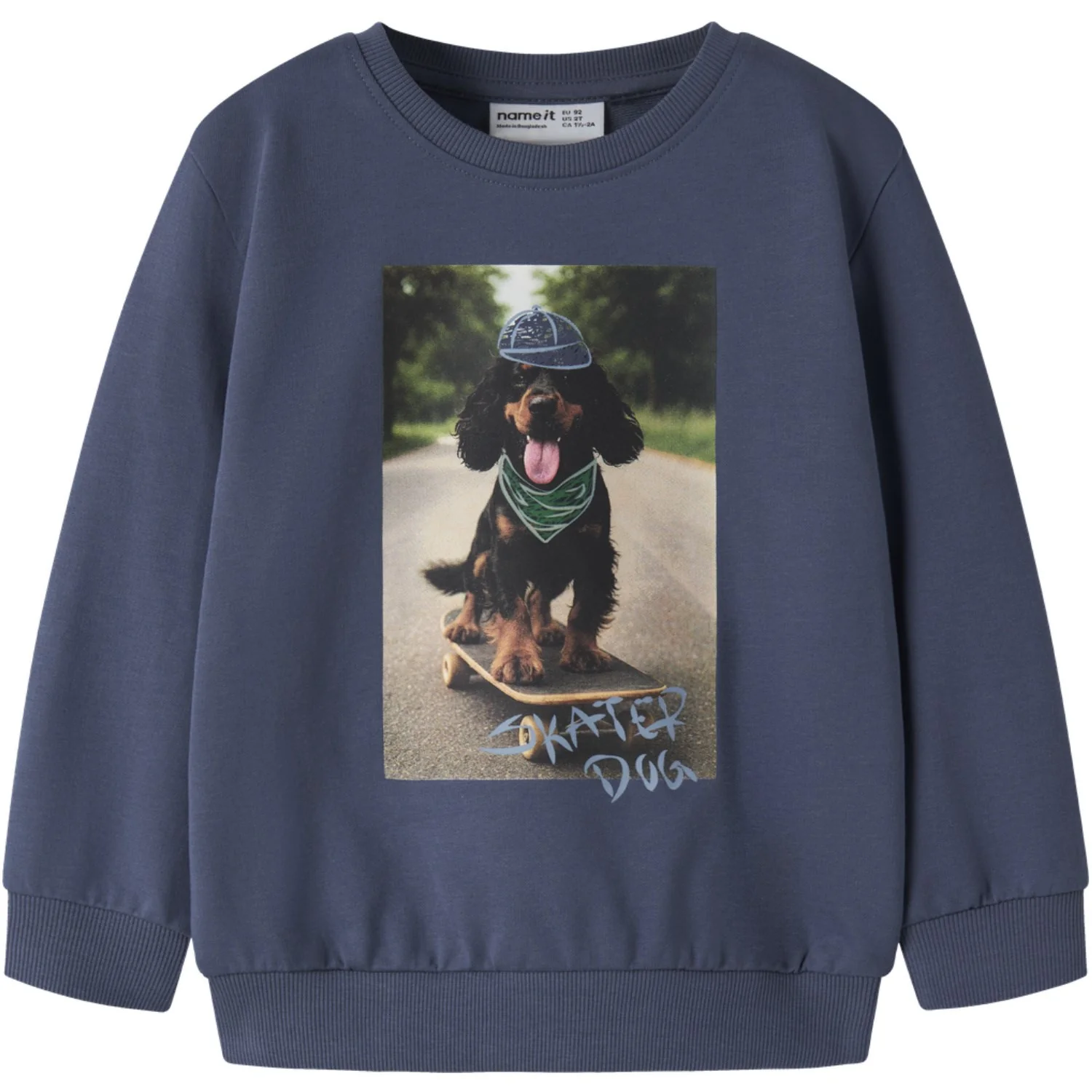 Name It Vintage Indigo Skater Dog Nmmvoto Ls Nreg Sweat Unb