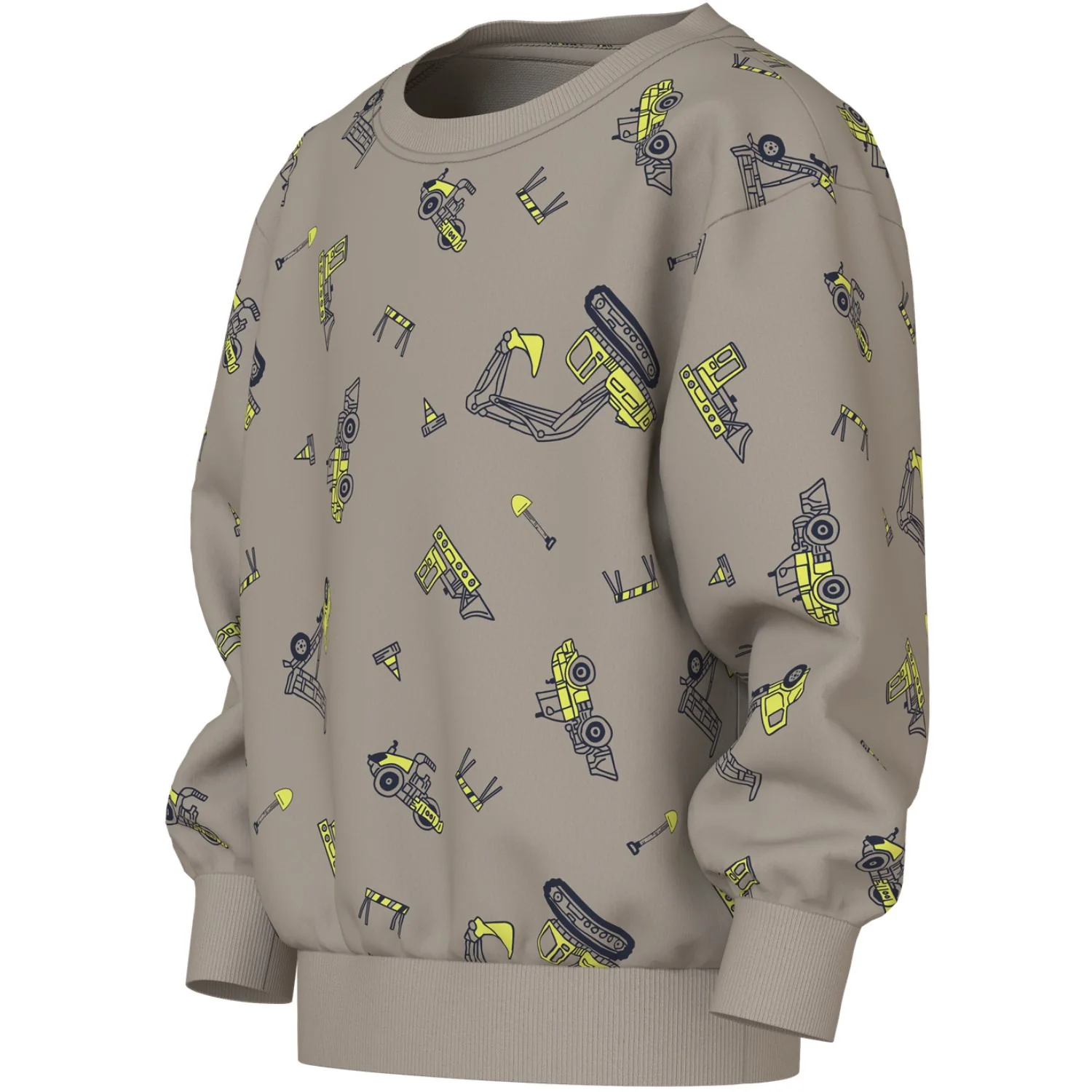 Name It Vintage Khaki Excavator Nmmvildar Ls Nreg Sweat Unb - Image 2