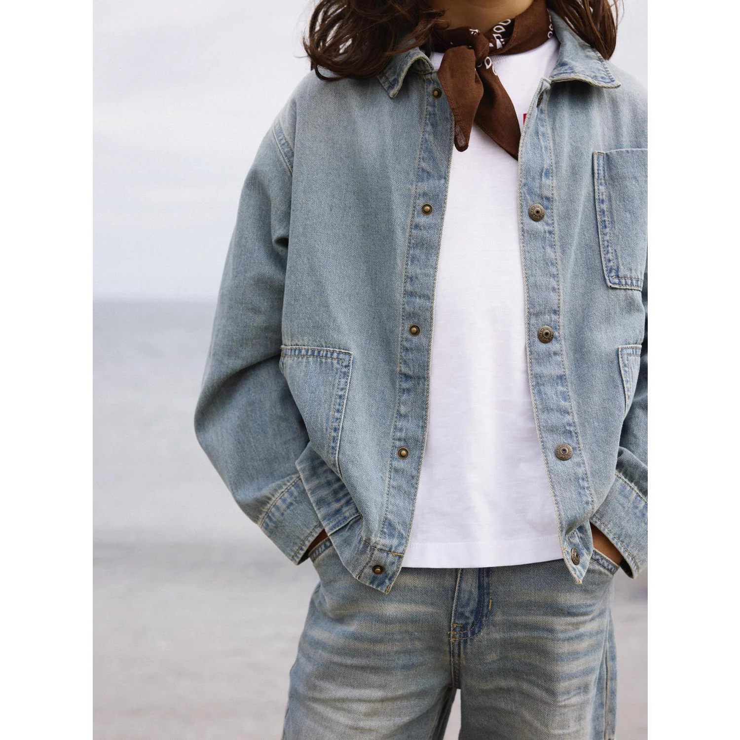 Name It Vintage Medium Blue Denim Nkmtom Oz Dnm Ls Shirt 3550-Oz H - Image 3