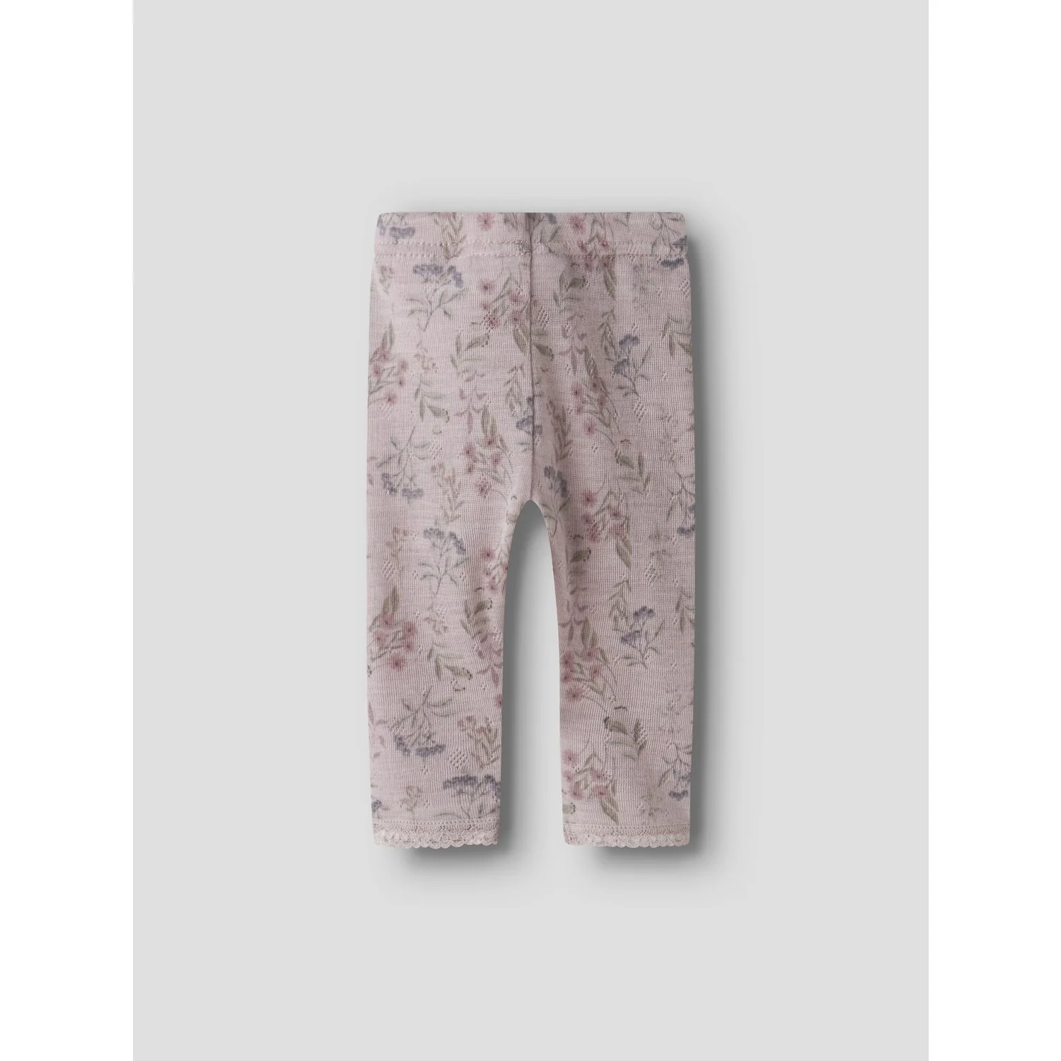 Name It Violet Ice Flowers And Leafs Nbfwang Wool Needle Leggings Noos - Image 4