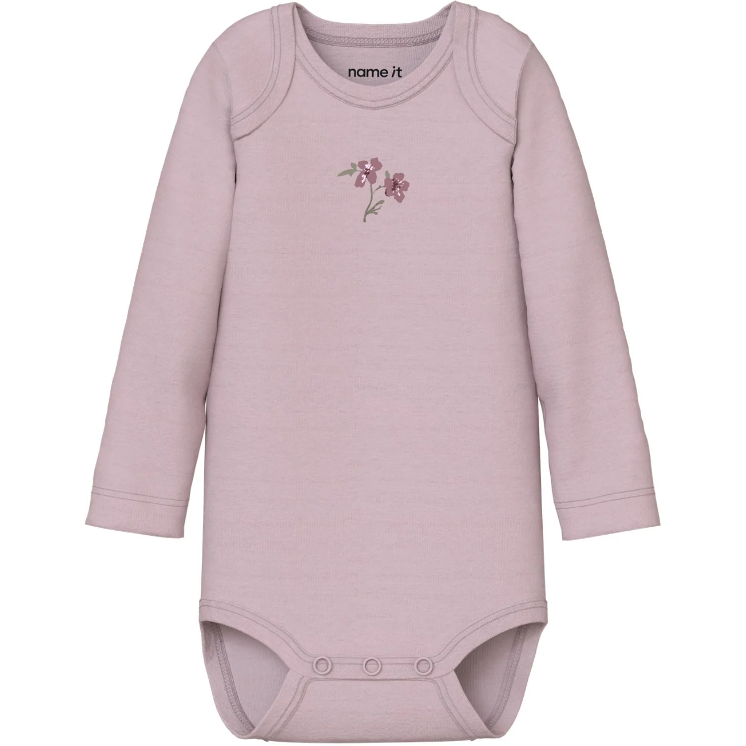 Name It Violet Ice Nbfbody 3P Ls Violetflower Noos - Image 3