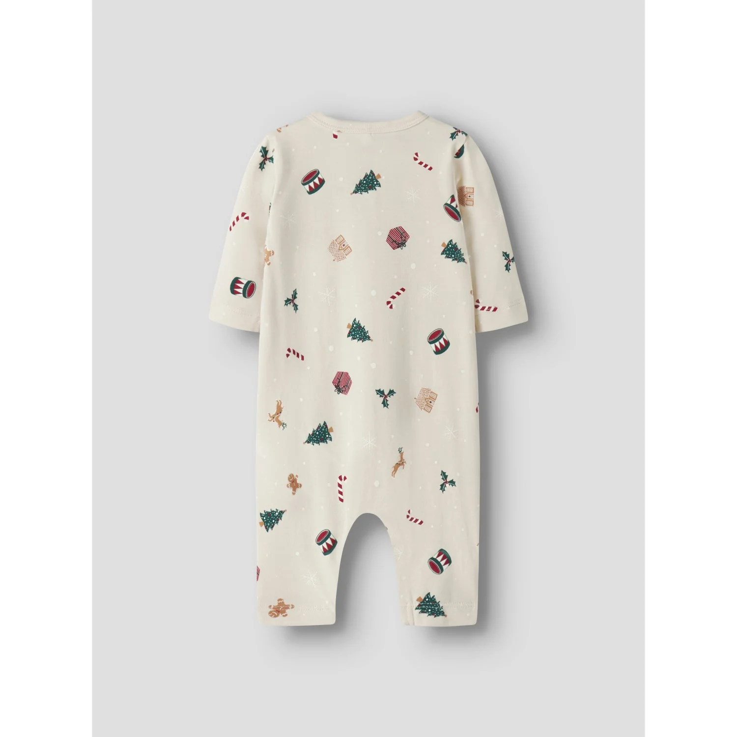 Name It Whitecap Gray Xmas AOP Nbnvismas Ls Nightsuit - Image 3