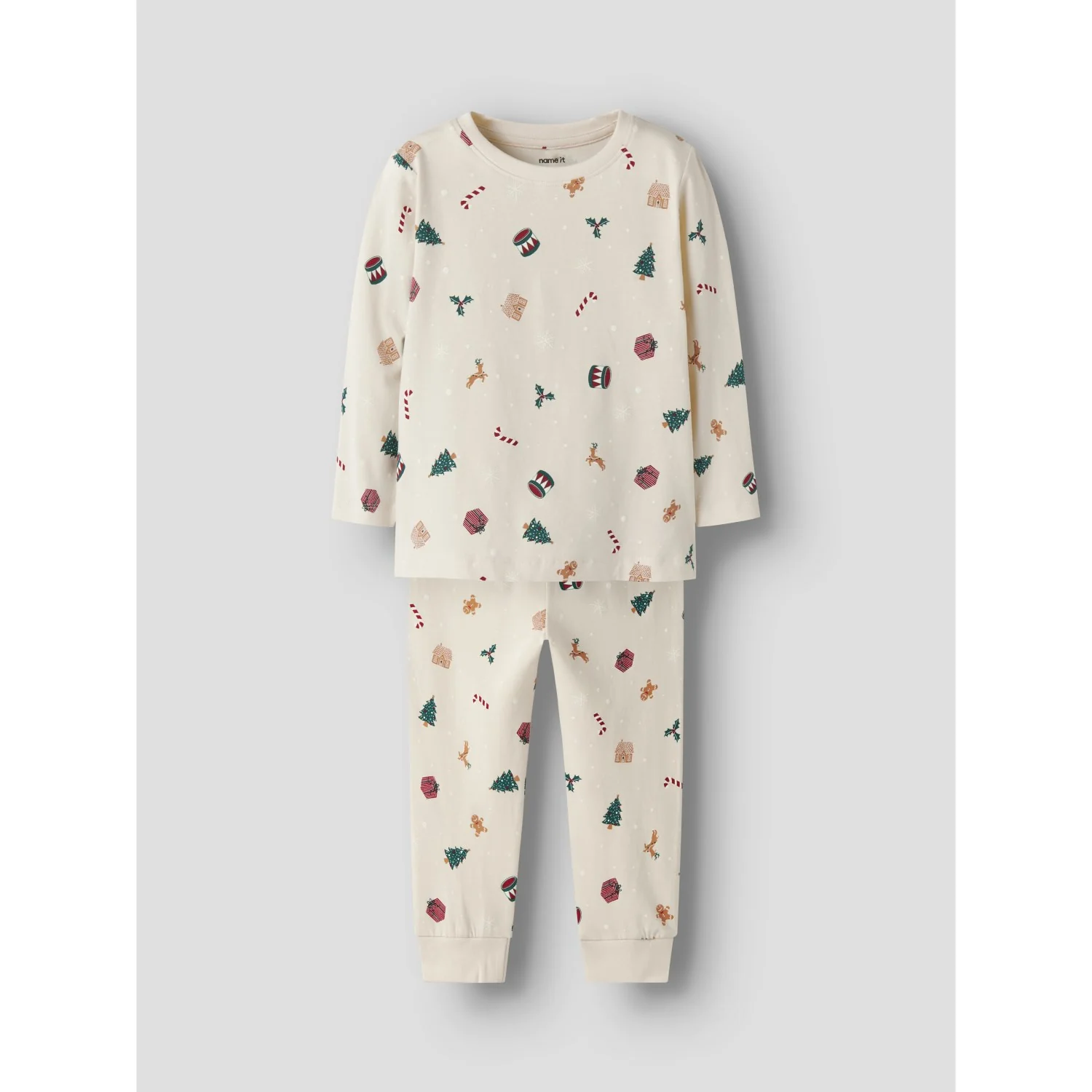 Name It Whitecap Gray Xmas AOP Nmnvismas Ls Nightset - Image 5