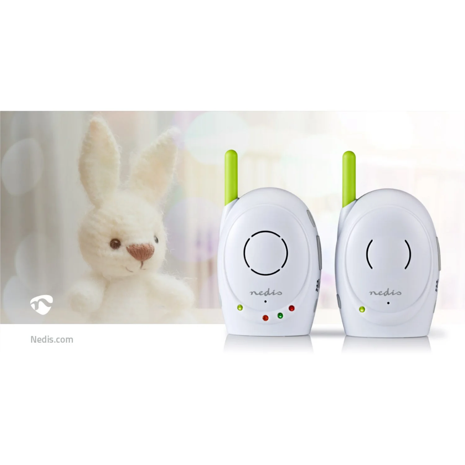 Nedis White/Green Wireless Baby Monitor - Image 8