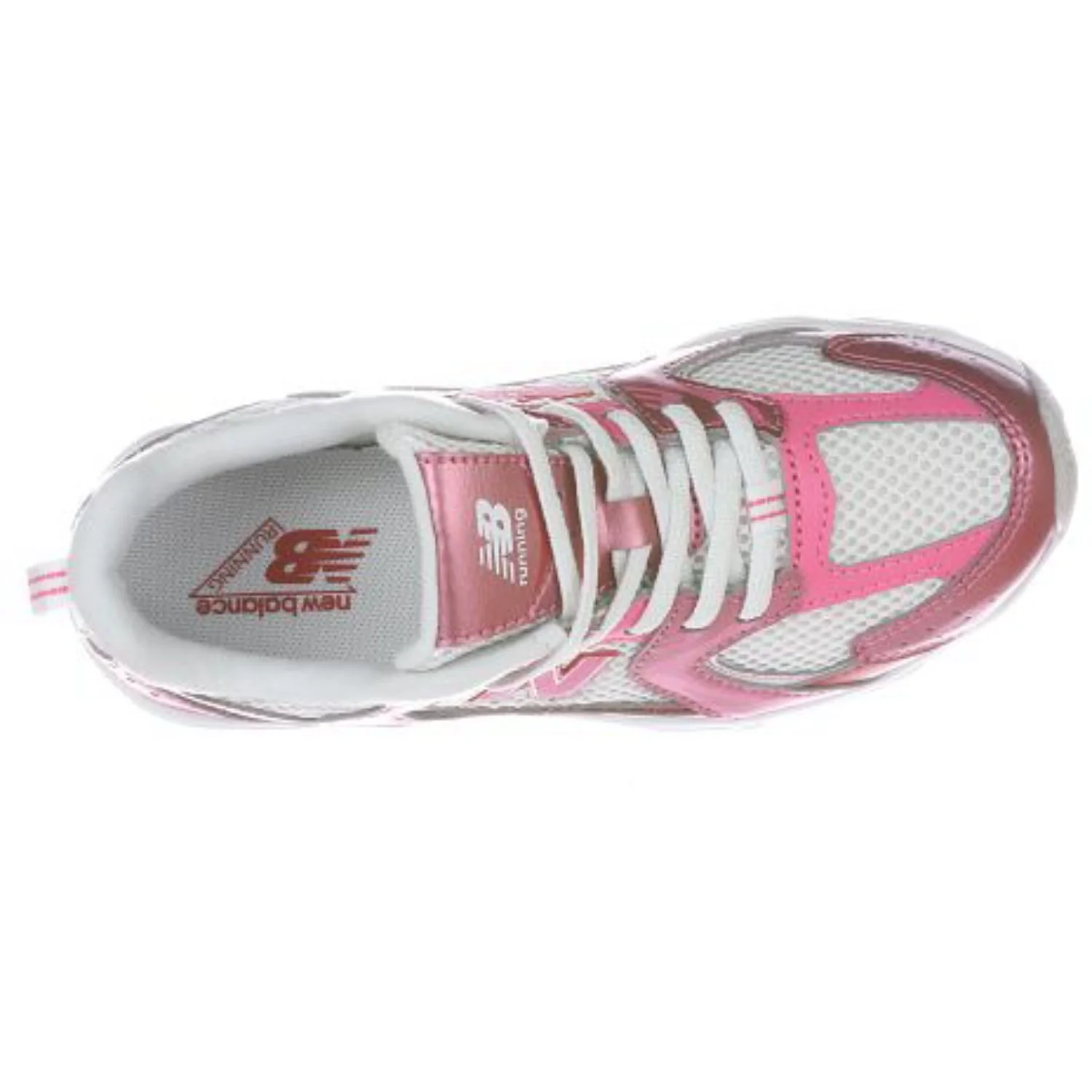 New Balance Pink Satin New Balance 530 Kids Bungee Lace - Image 3