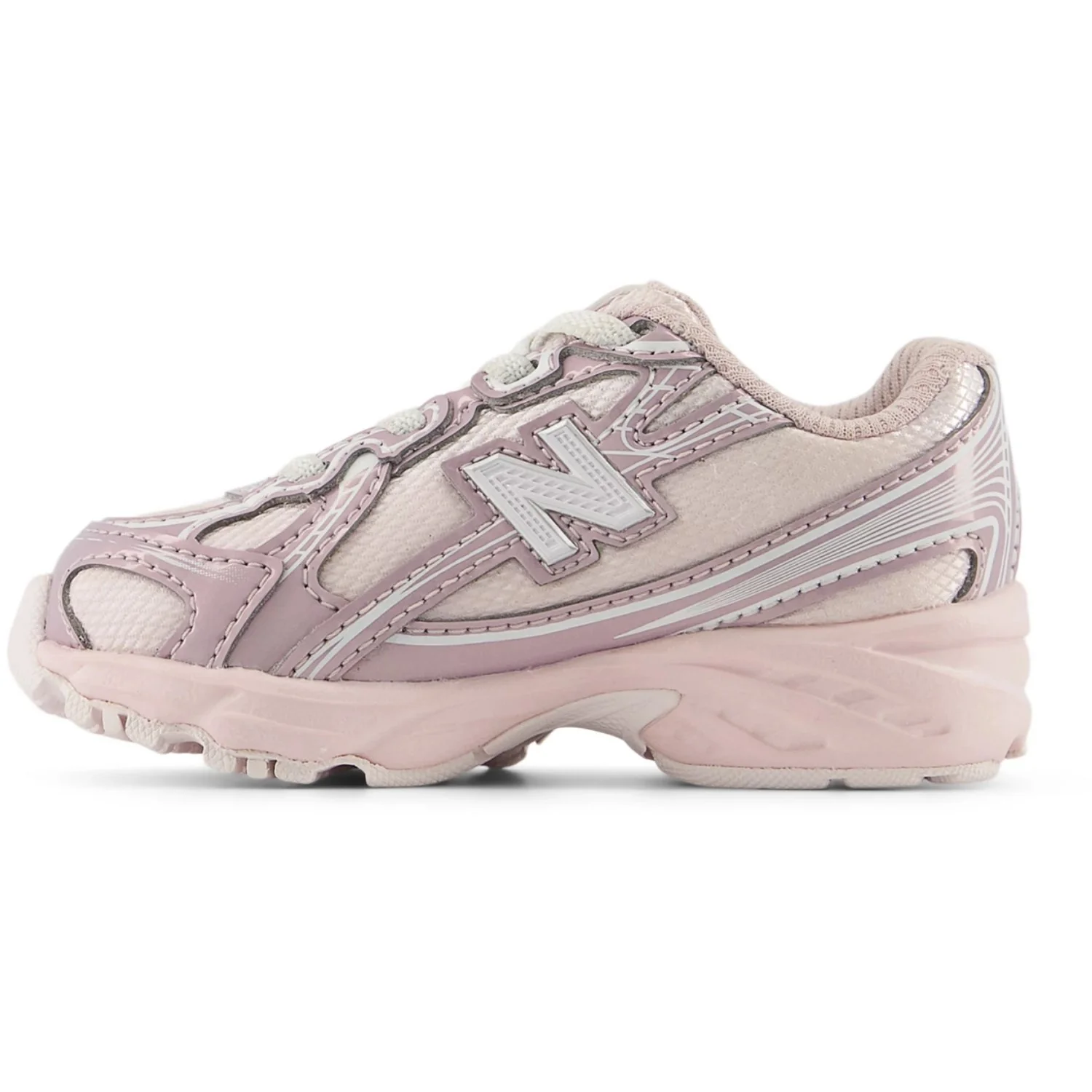 New Balance Pink Salt New Balance 740 Kids Bungee Lace - Image 4