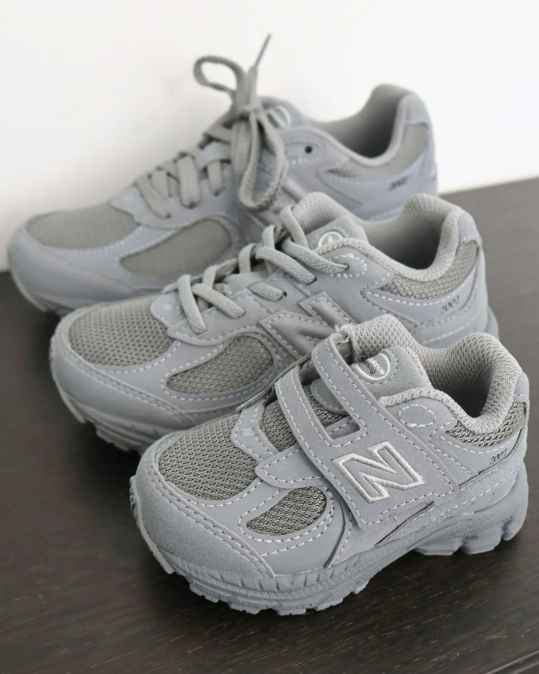 New Balance Slate Grey New Balance 2002 Kids Hook & Loop - Image 2