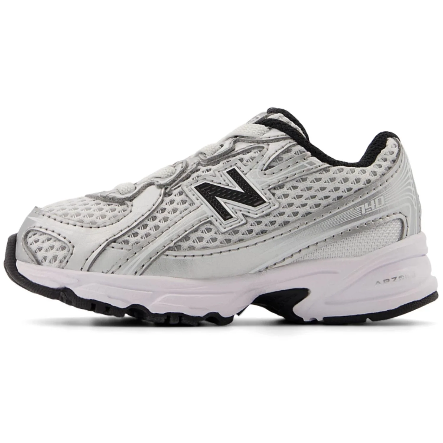 New Balance Silver Metallic 740 Kids Bungee Lace Sneakers - Image 2