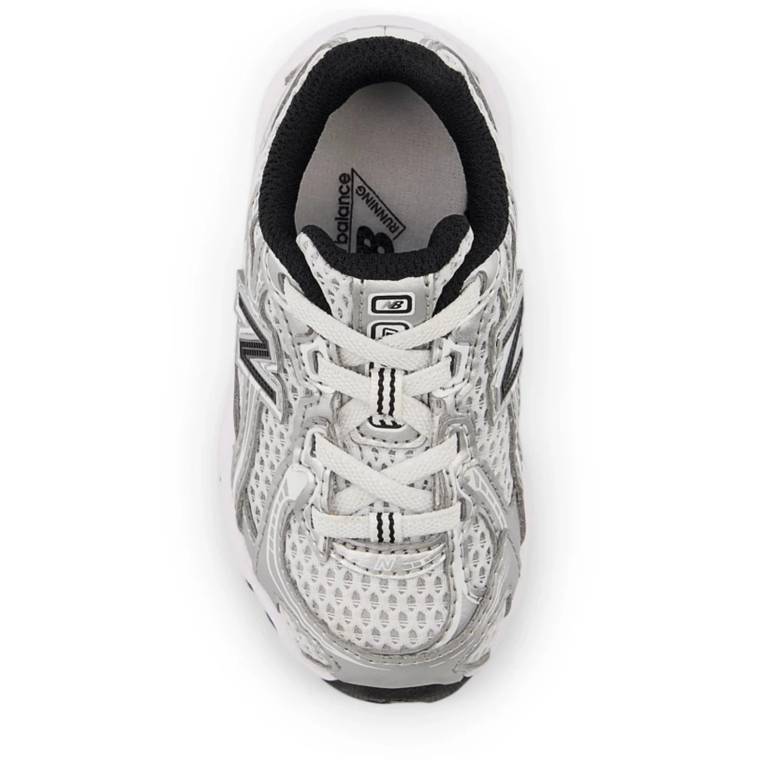 New Balance Silver Metallic 740 Kids Bungee Lace Sneakers - Image 4