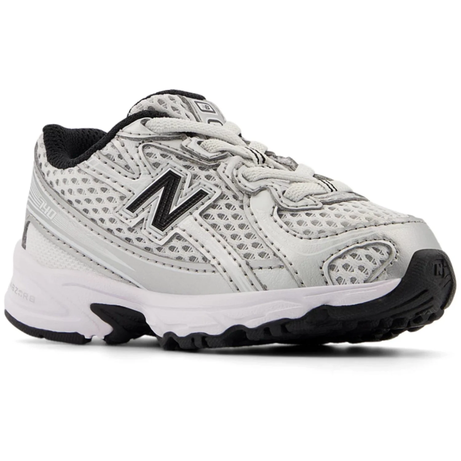 New Balance Silver Metallic 740 Kids Bungee Lace Sneakers - Image 5