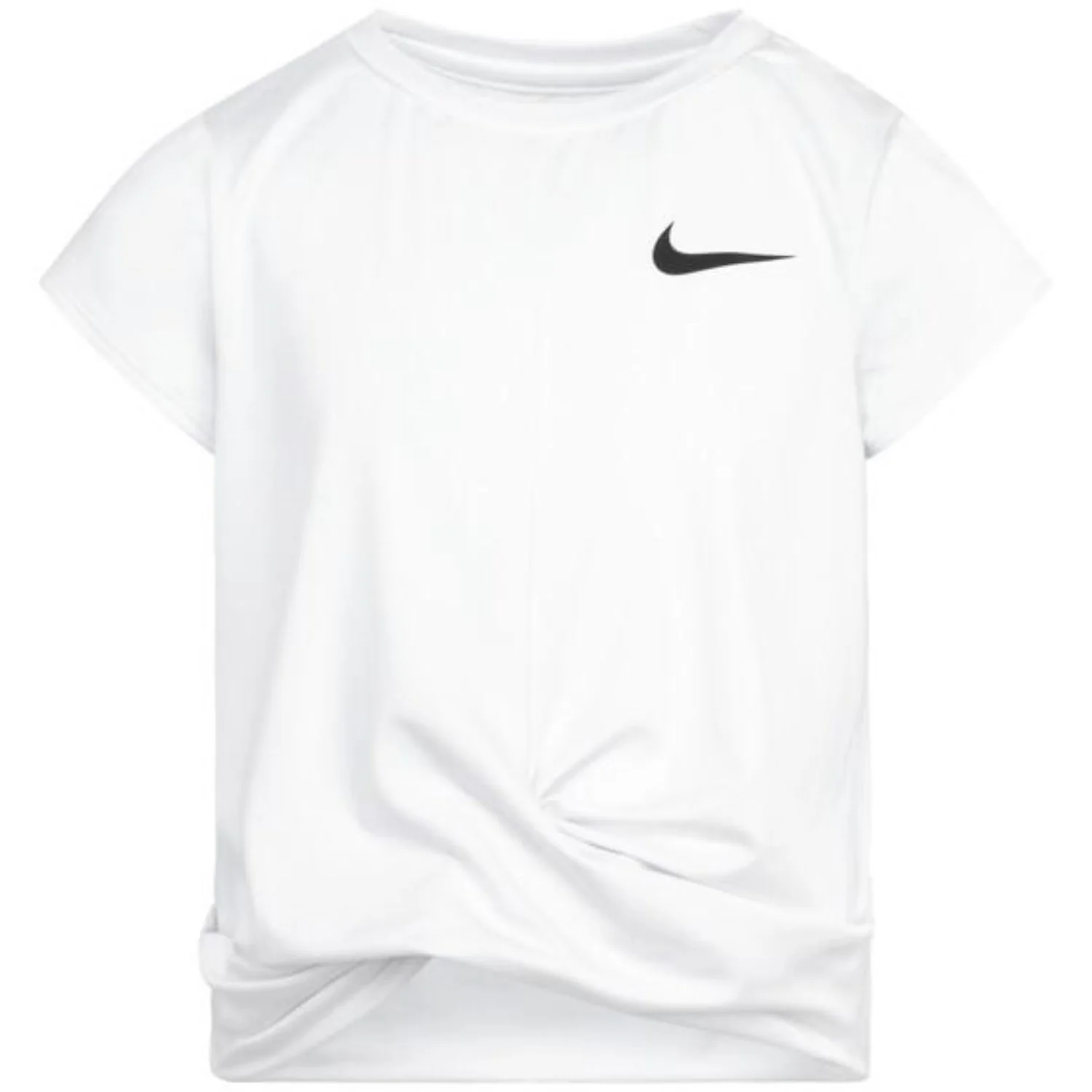 NIKE White All Day Play Twist Hem Tee