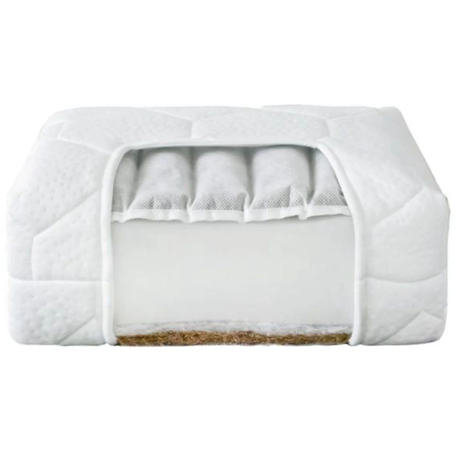 Nordbaby White PREMIUM 2-sided Coconut And Buckwheat Mattress - Image 8
