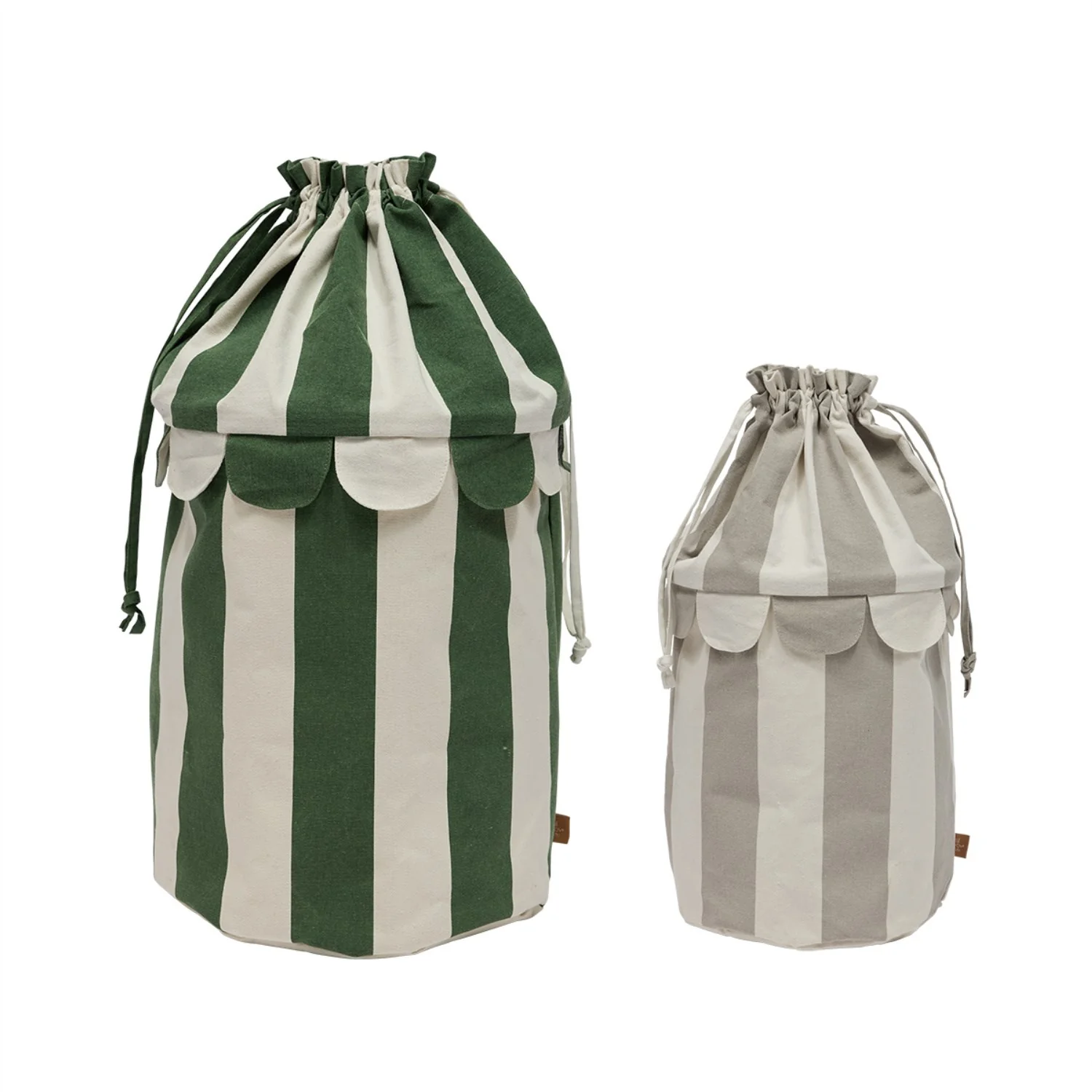 OYOY Clay/Green Saga Basket Set Of 2
