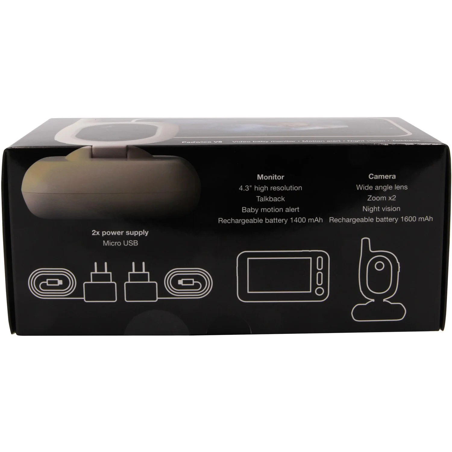 Padwico White Video Babymonitor - Image 40