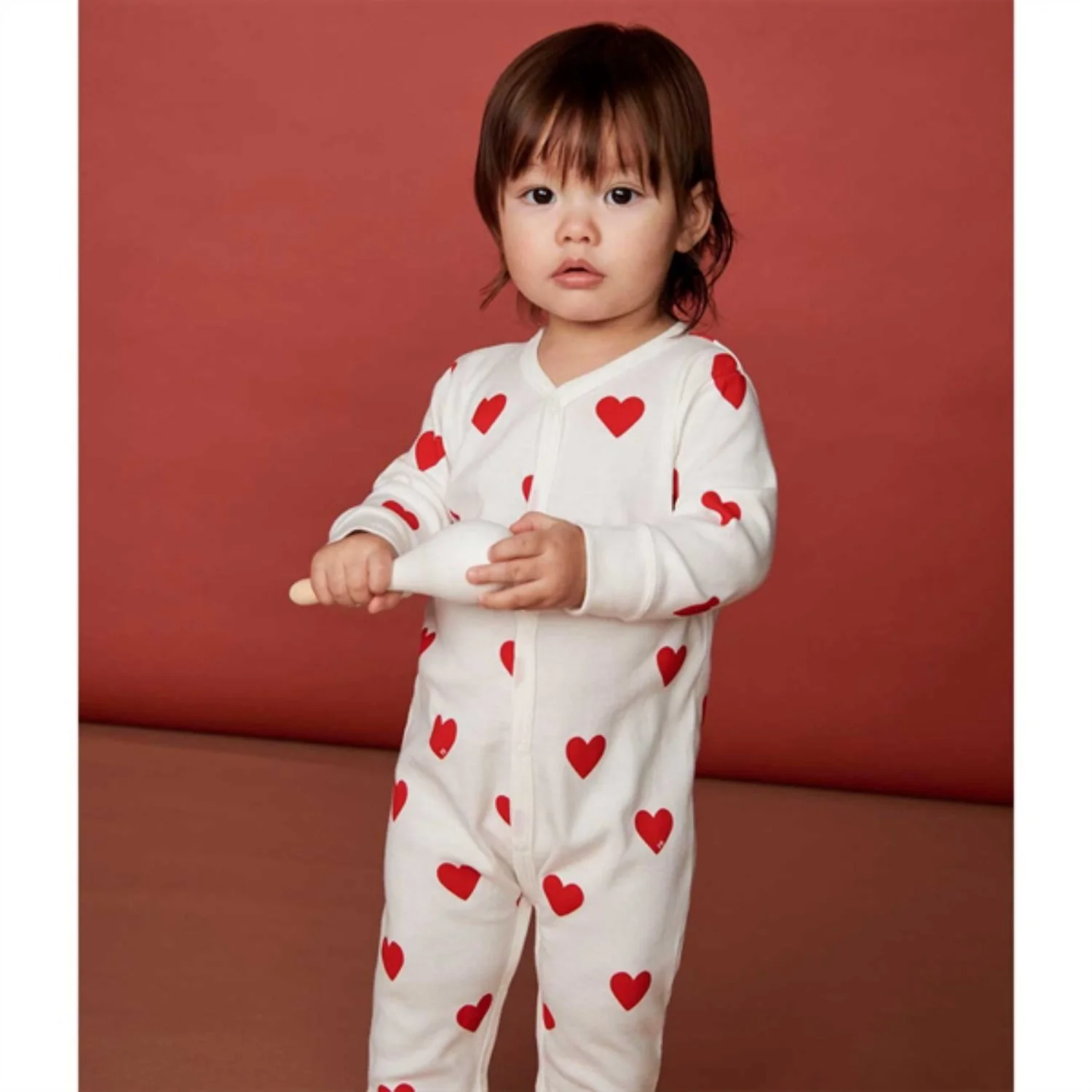 Petit Bateau Hearts Nightsuit - Image 2