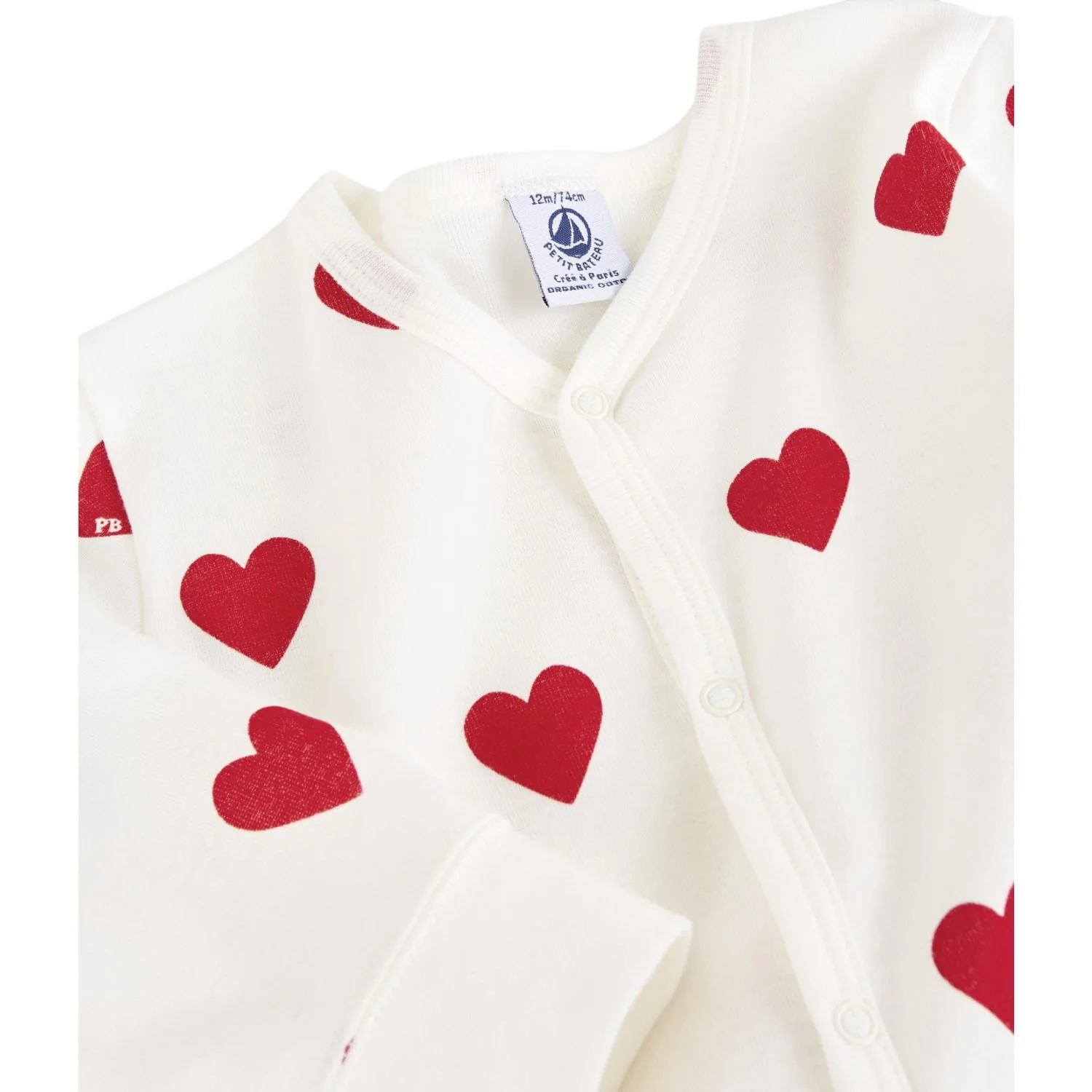 Petit Bateau Hearts Nightsuit - Image 6