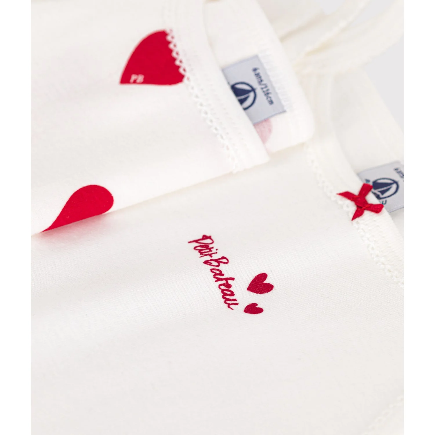 Petit Bateau Hearts Chemise Top 2-Pack - Image 6